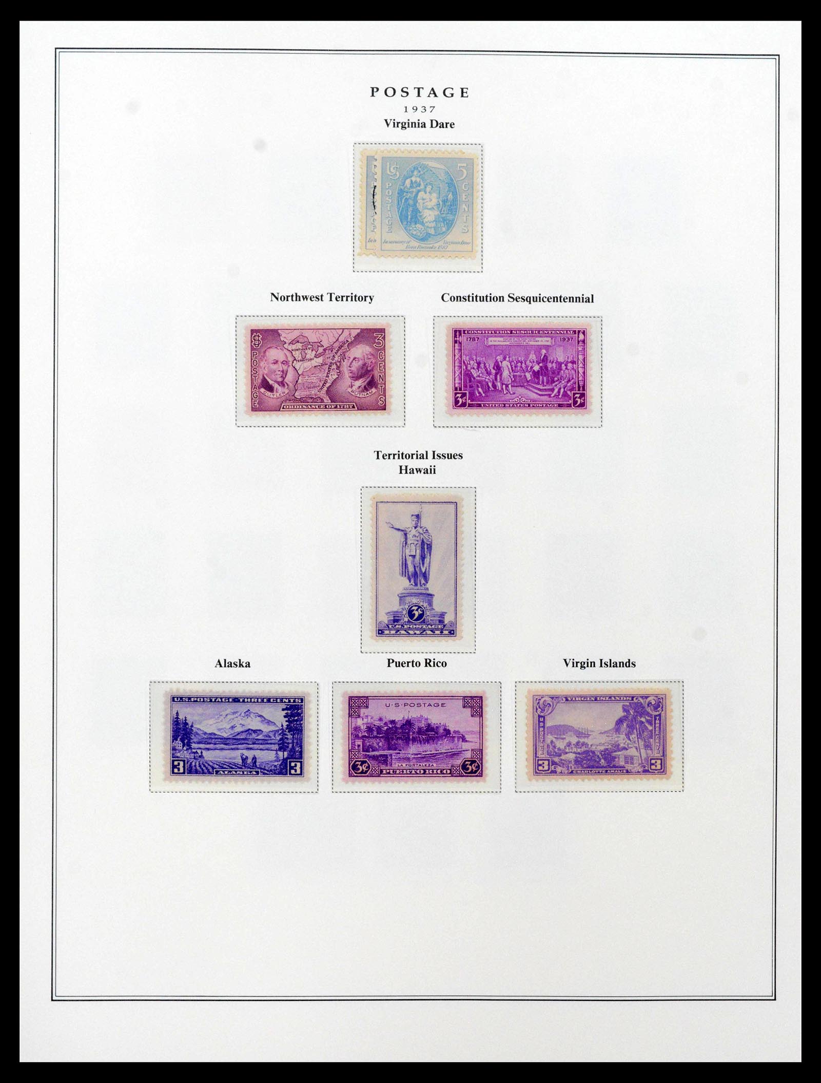 39443 0072 - Postzegelverzameling 39443 USA 1851-1976.