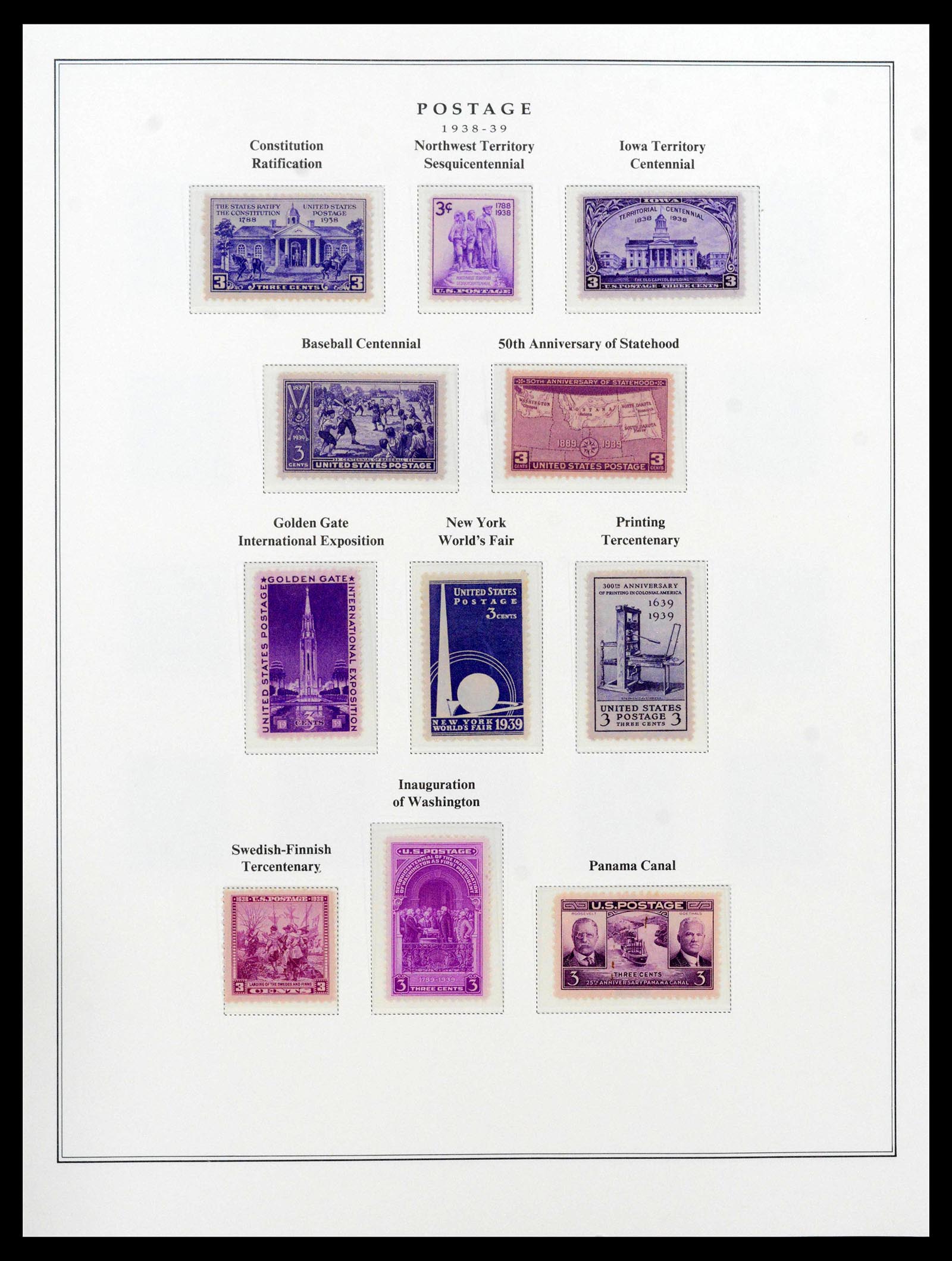 39443 0076 - Postzegelverzameling 39443 USA 1851-1976.