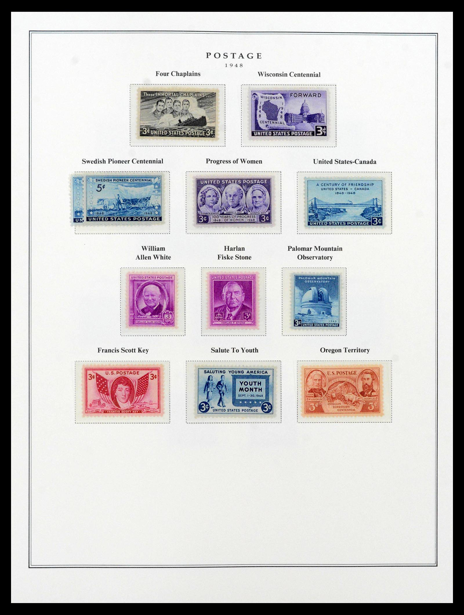 39443 0085 - Postzegelverzameling 39443 USA 1851-1976.