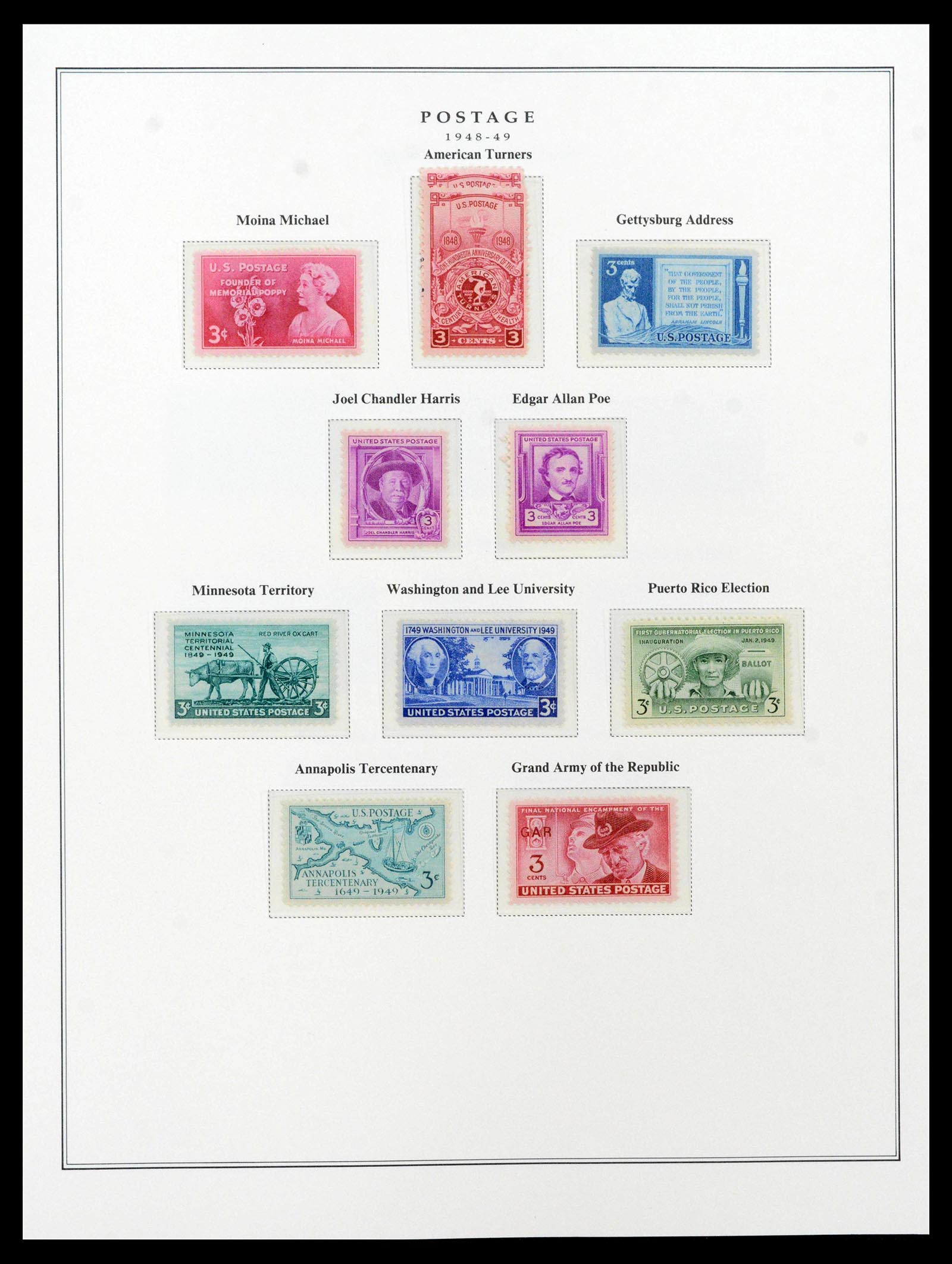 39443 0087 - Postzegelverzameling 39443 USA 1851-1976.