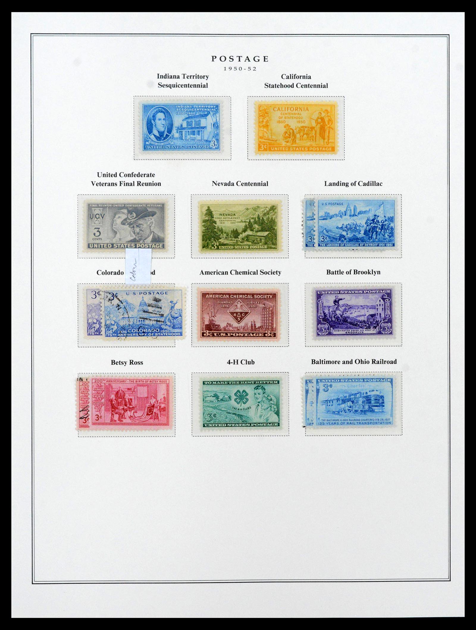 39443 0089 - Postzegelverzameling 39443 USA 1851-1976.