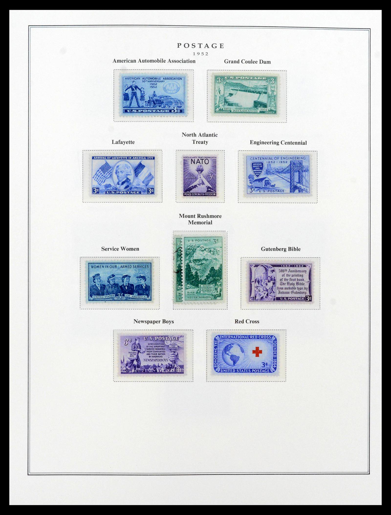 39443 0090 - Postzegelverzameling 39443 USA 1851-1976.