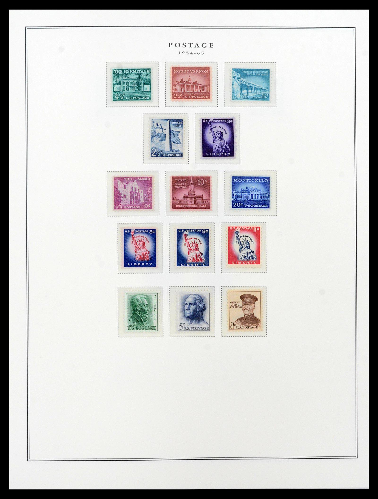 39443 0093 - Postzegelverzameling 39443 USA 1851-1976.