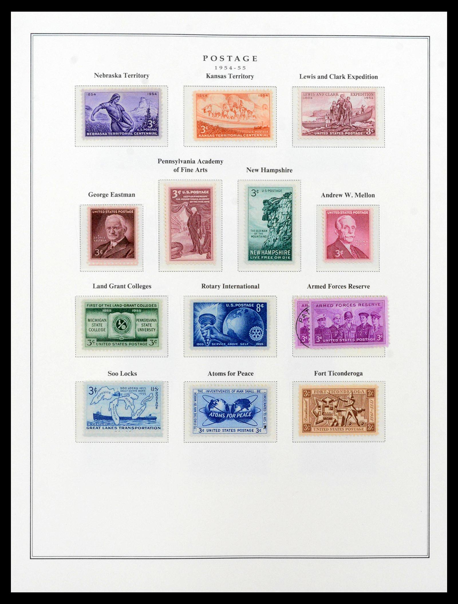 39443 0096 - Postzegelverzameling 39443 USA 1851-1976.