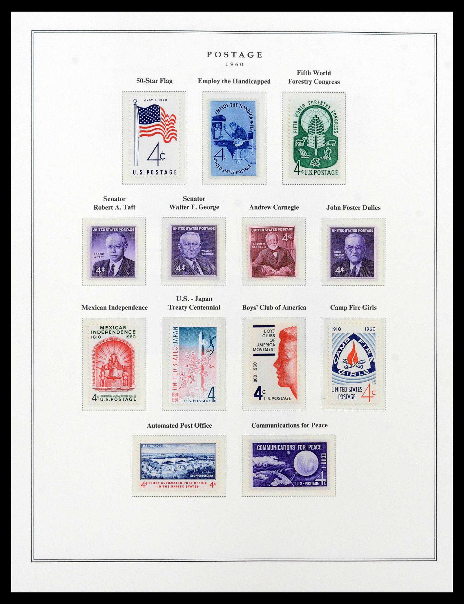 39443 0103 - Postzegelverzameling 39443 USA 1851-1976.