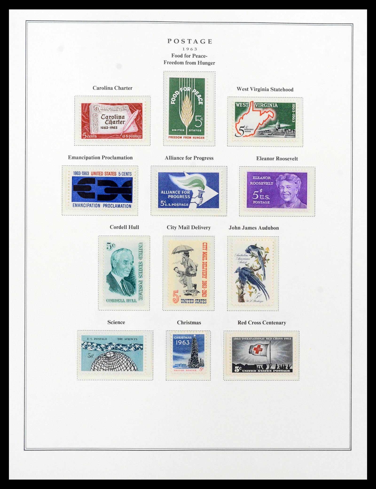 39443 0107 - Postzegelverzameling 39443 USA 1851-1976.