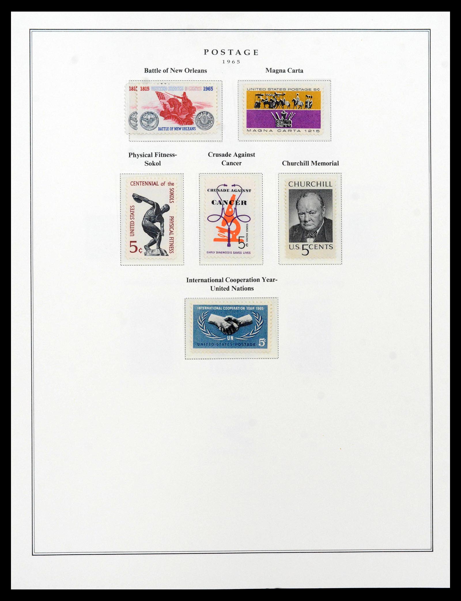 39443 0111 - Postzegelverzameling 39443 USA 1851-1976.