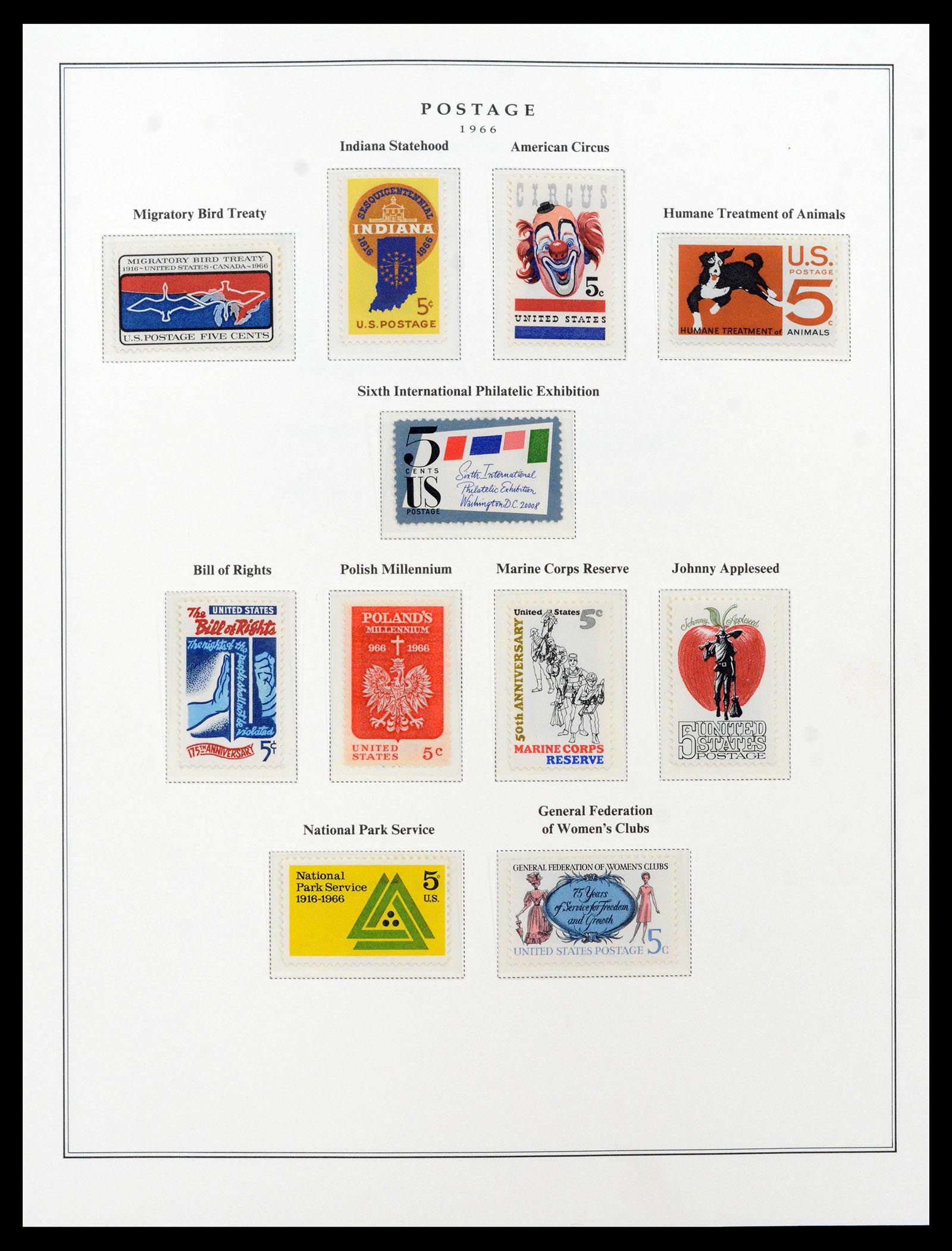39443 0115 - Postzegelverzameling 39443 USA 1851-1976.
