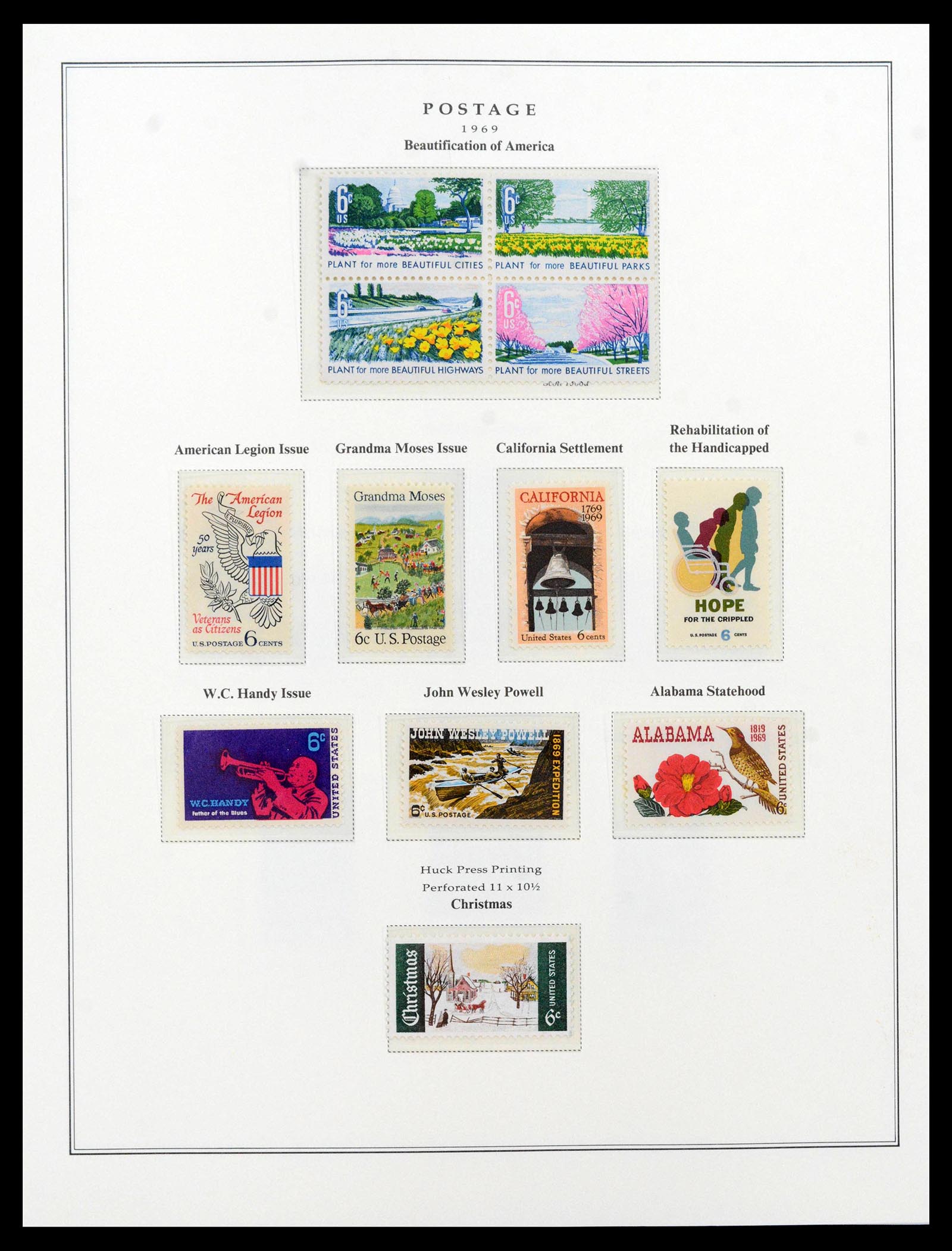 39443 0121 - Postzegelverzameling 39443 USA 1851-1976.