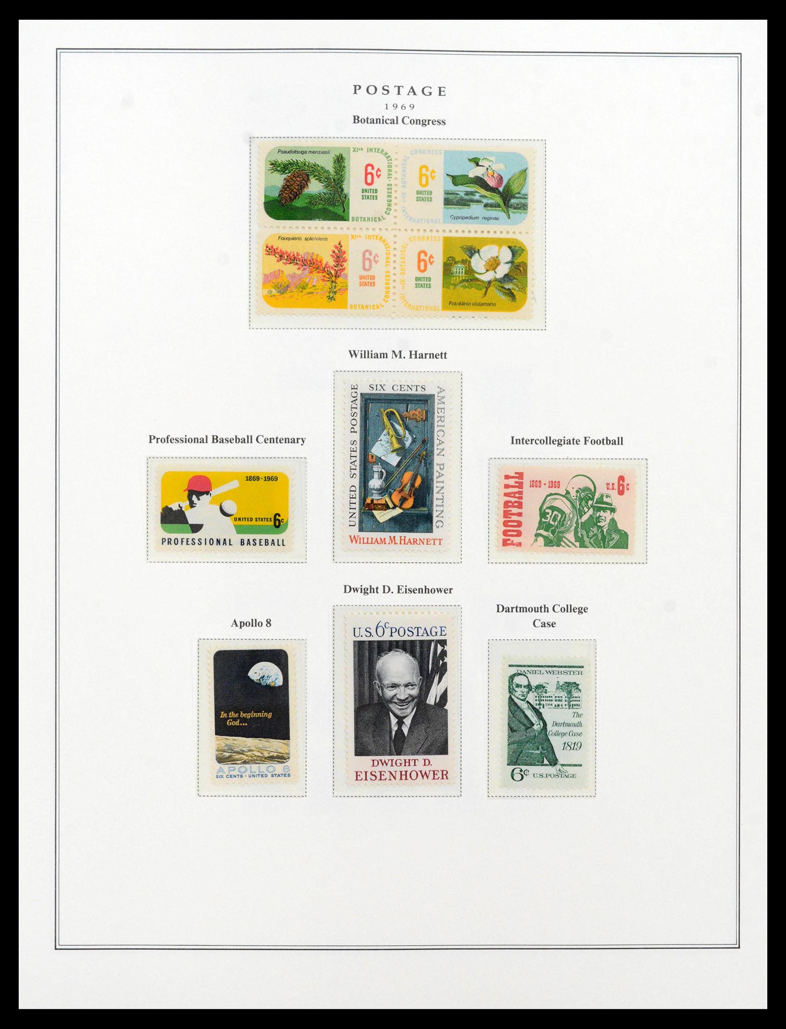 39443 0122 - Postzegelverzameling 39443 USA 1851-1976.