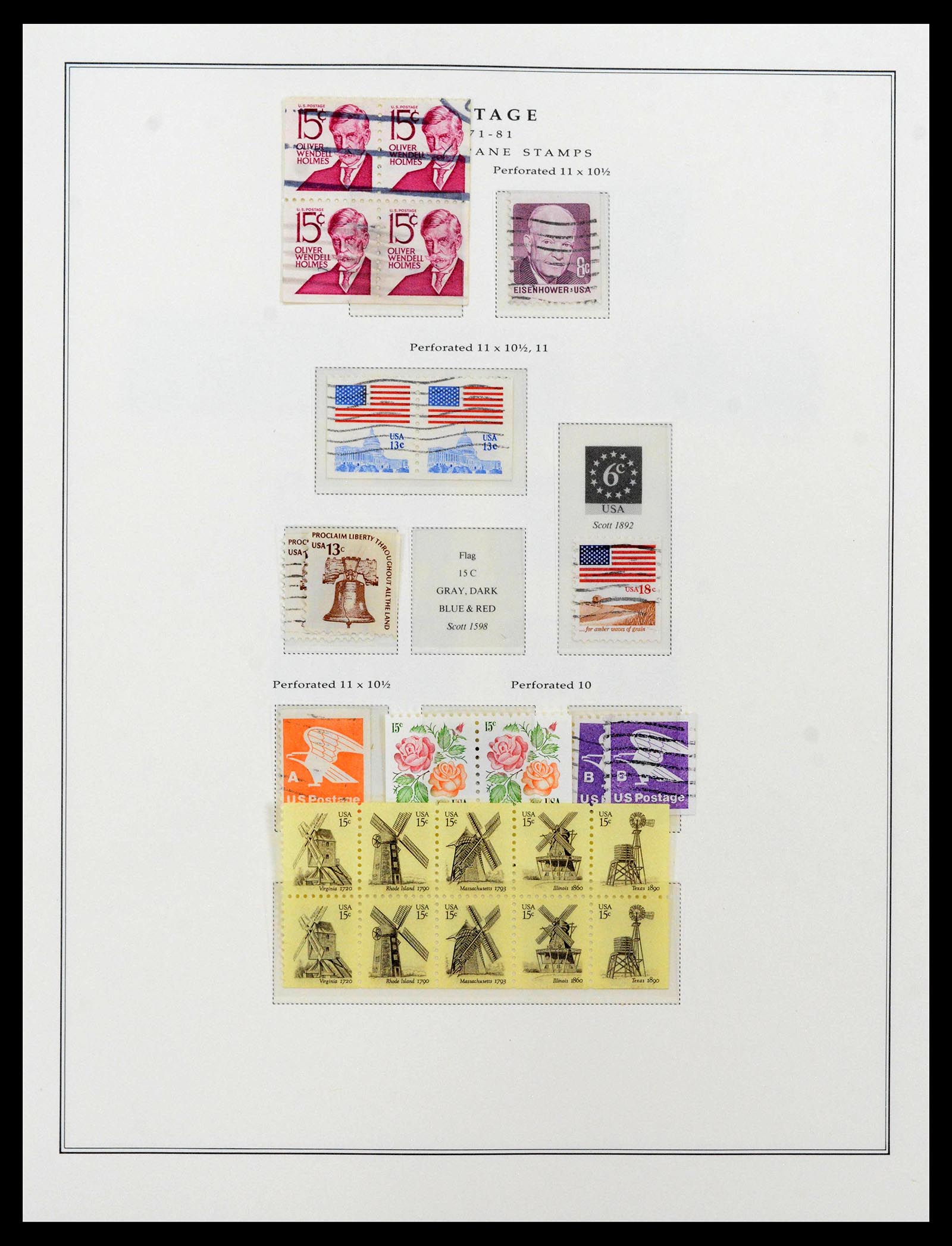 39443 0123 - Postzegelverzameling 39443 USA 1851-1976.