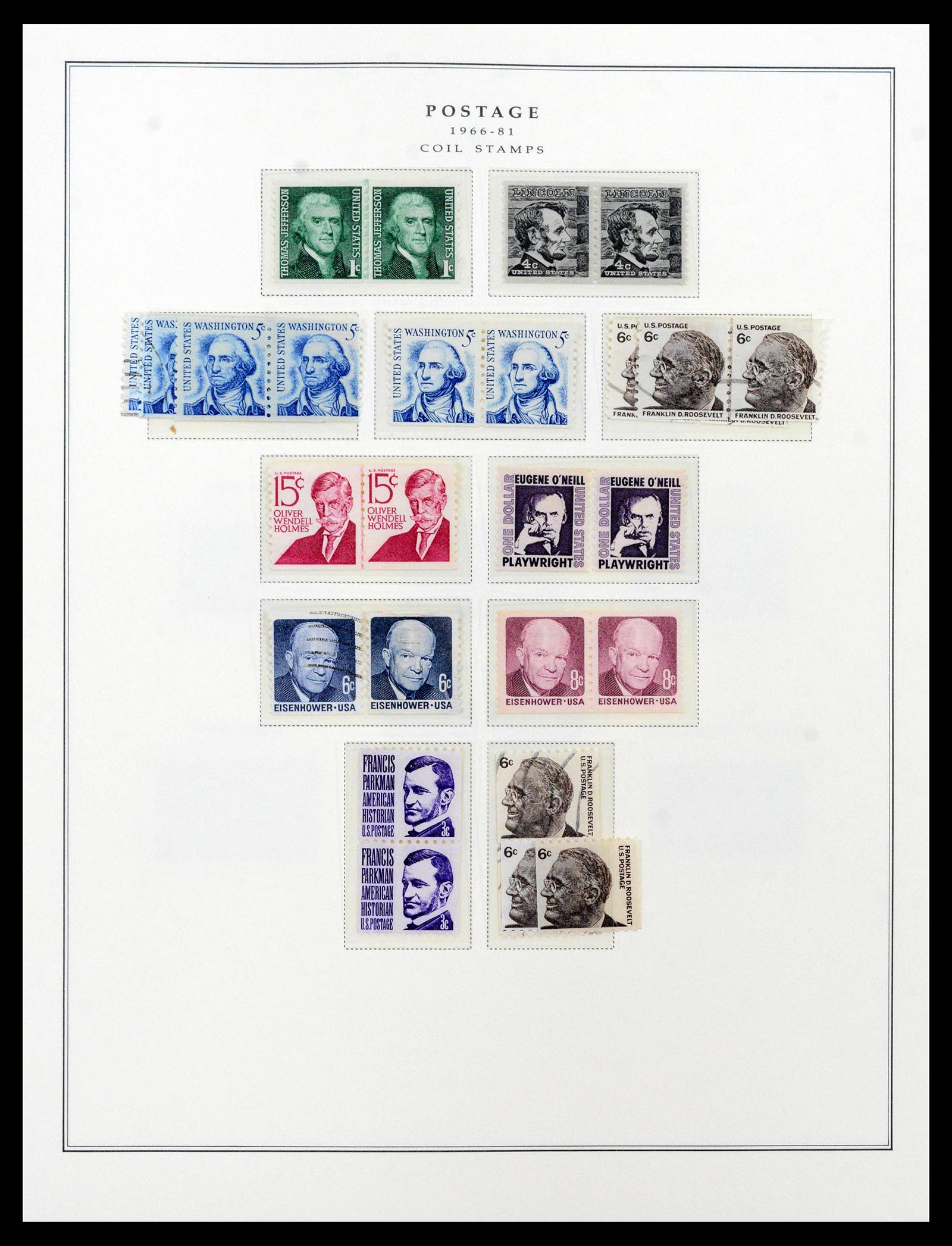39443 0124 - Postzegelverzameling 39443 USA 1851-1976.