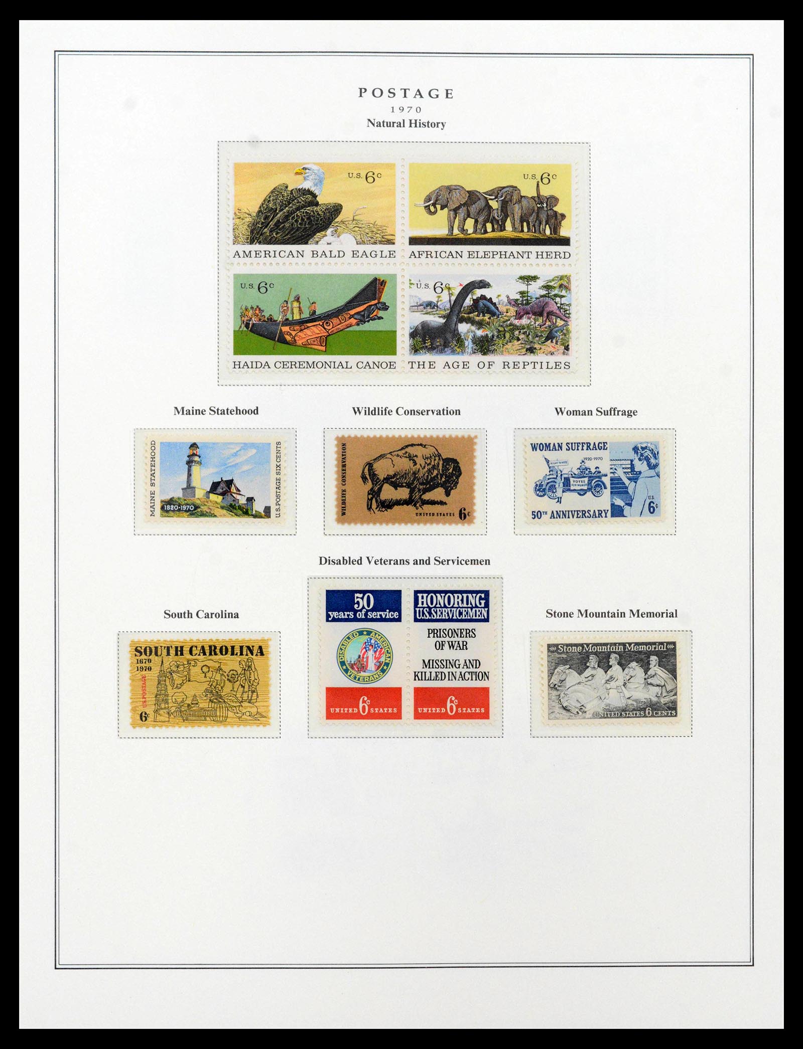 39443 0125 - Postzegelverzameling 39443 USA 1851-1976.