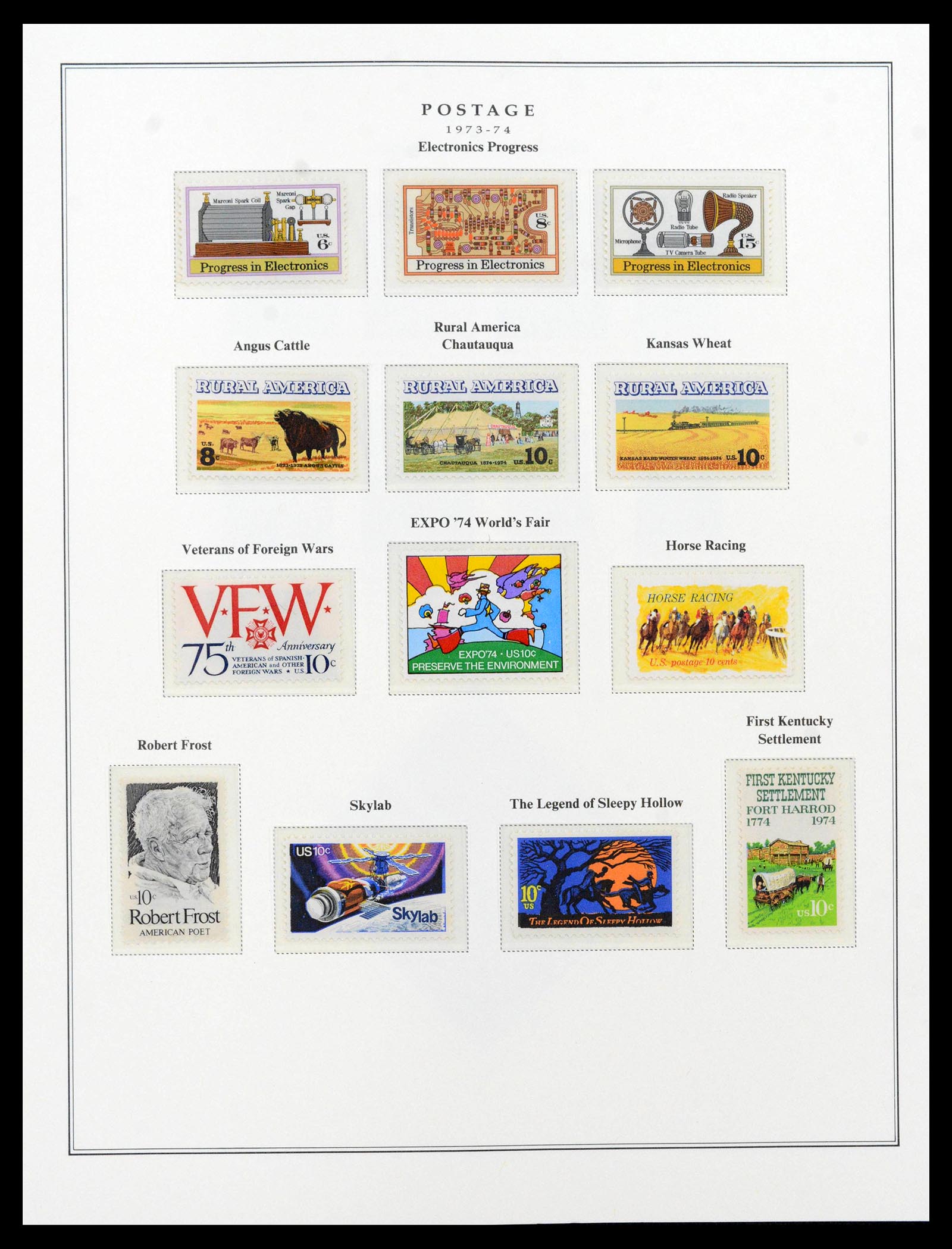 39443 0136 - Postzegelverzameling 39443 USA 1851-1976.