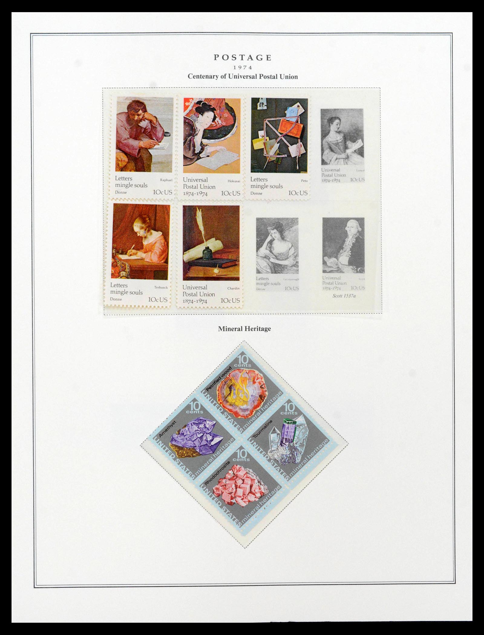 39443 0137 - Postzegelverzameling 39443 USA 1851-1976.