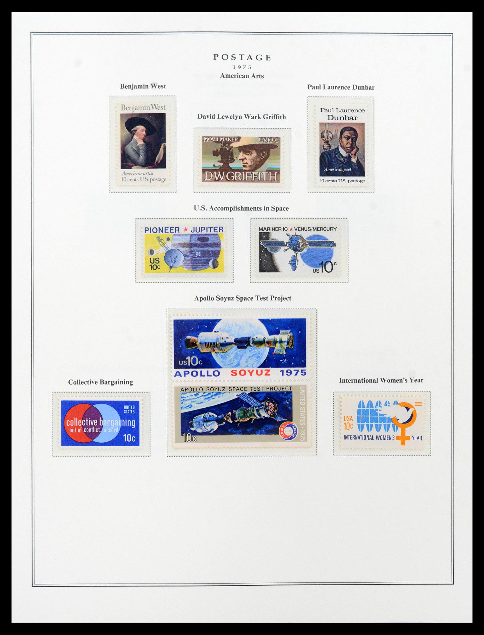 39443 0139 - Postzegelverzameling 39443 USA 1851-1976.