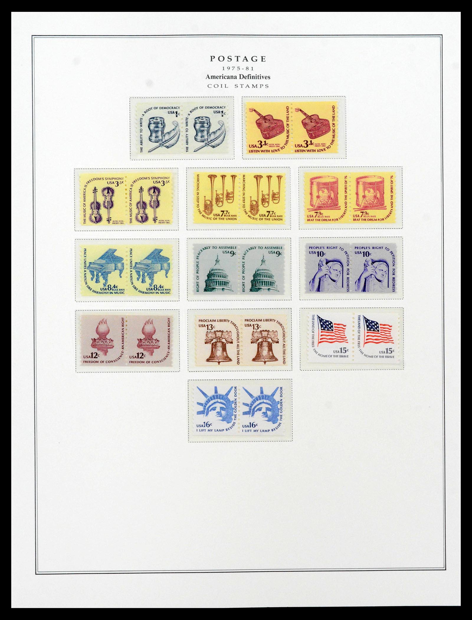 39443 0144 - Postzegelverzameling 39443 USA 1851-1976.
