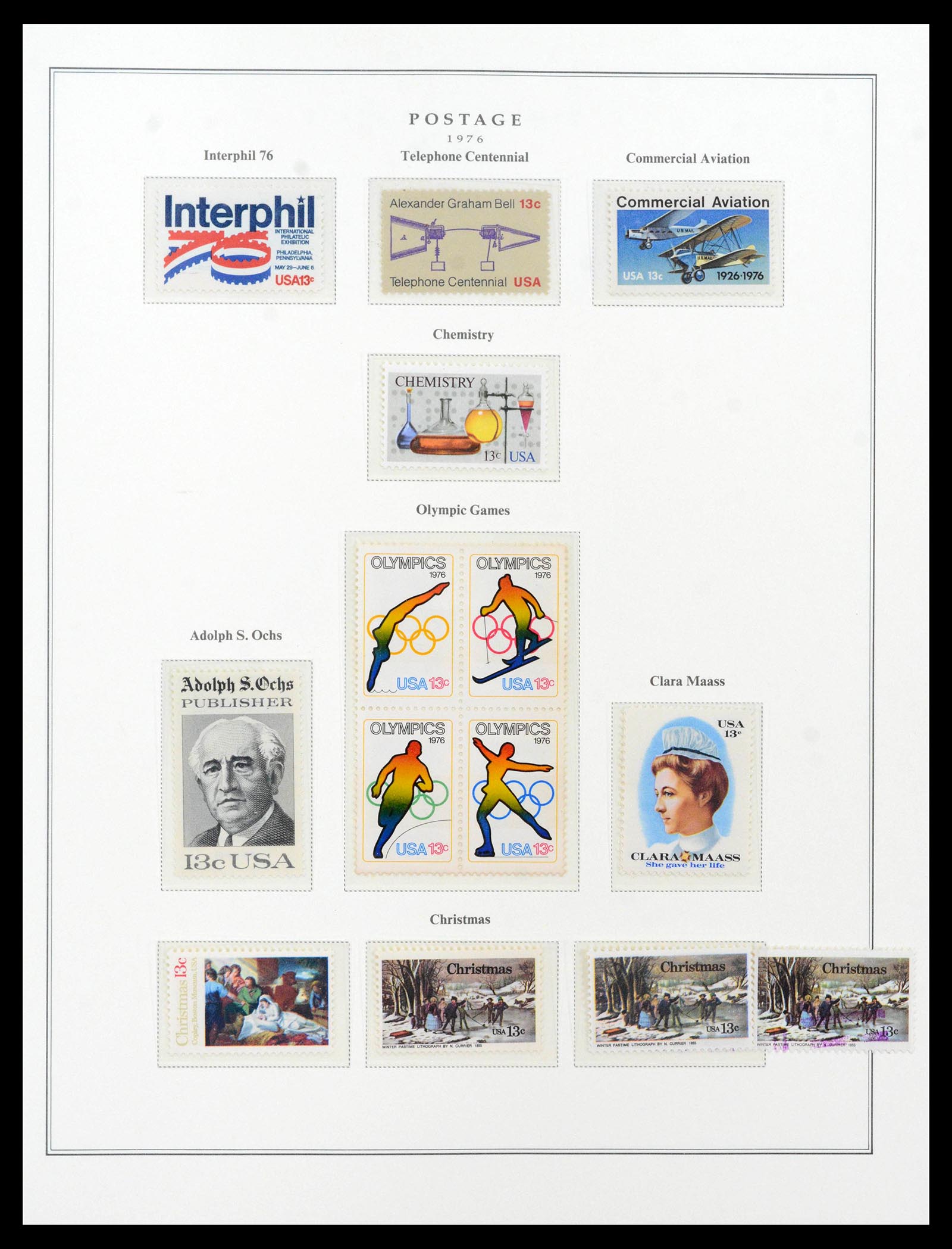 39443 0153 - Postzegelverzameling 39443 USA 1851-1976.
