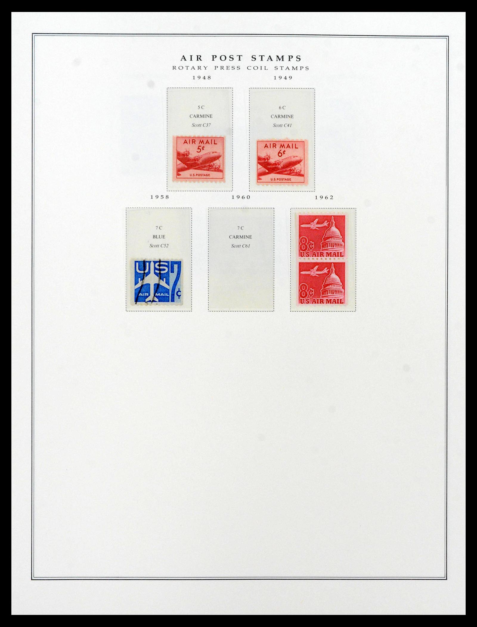 39443 0160 - Postzegelverzameling 39443 USA 1851-1976.