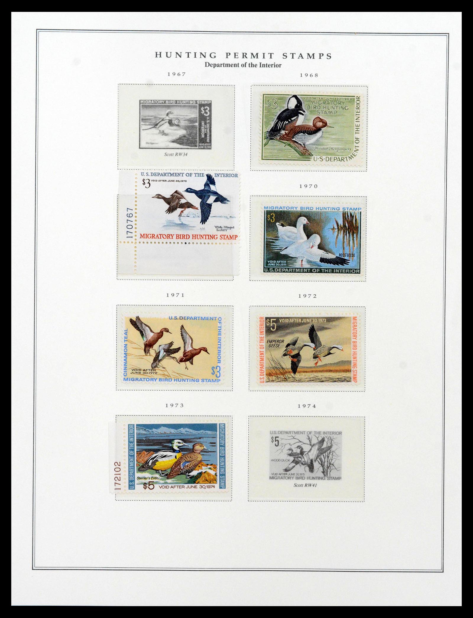 39443 0168 - Postzegelverzameling 39443 USA 1851-1976.
