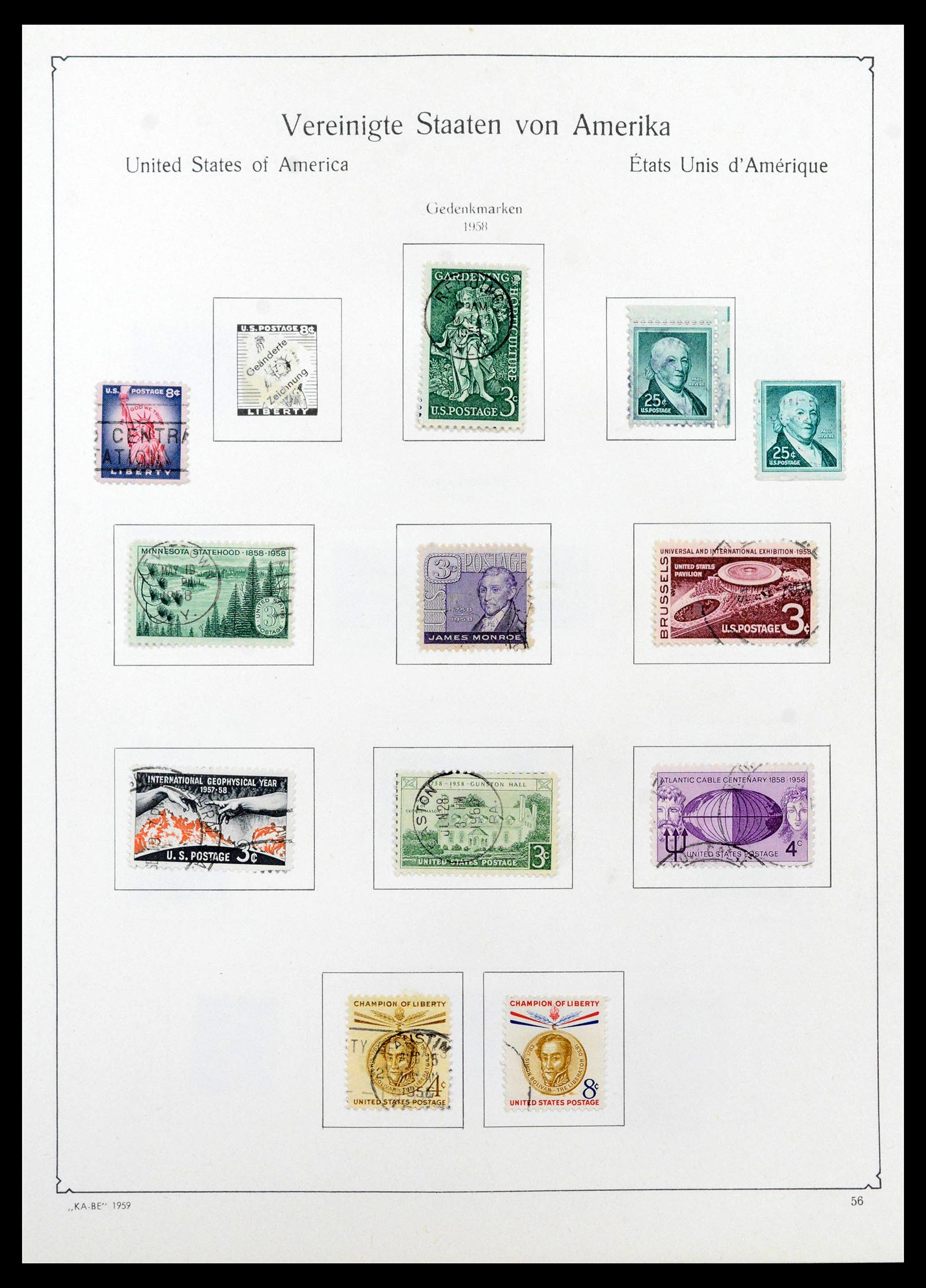 39444 0066 - Postzegelverzameling 39444 USA 1861-2008.