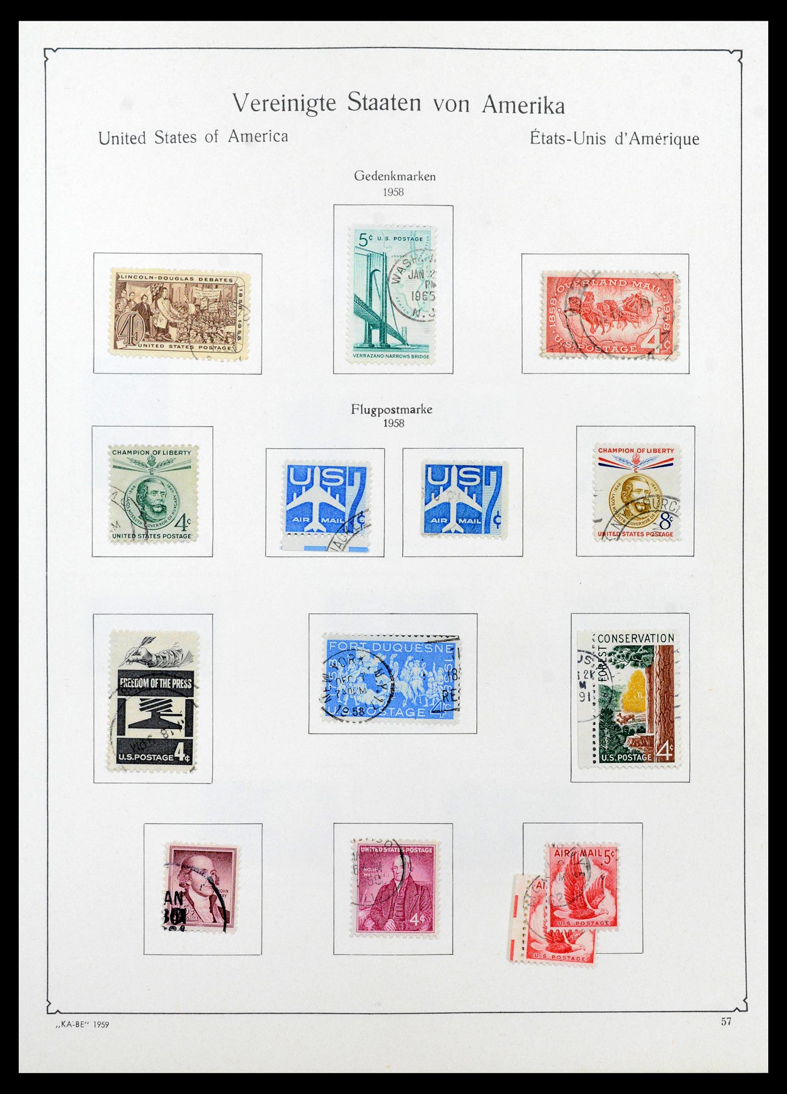 39444 0067 - Postzegelverzameling 39444 USA 1861-2008.