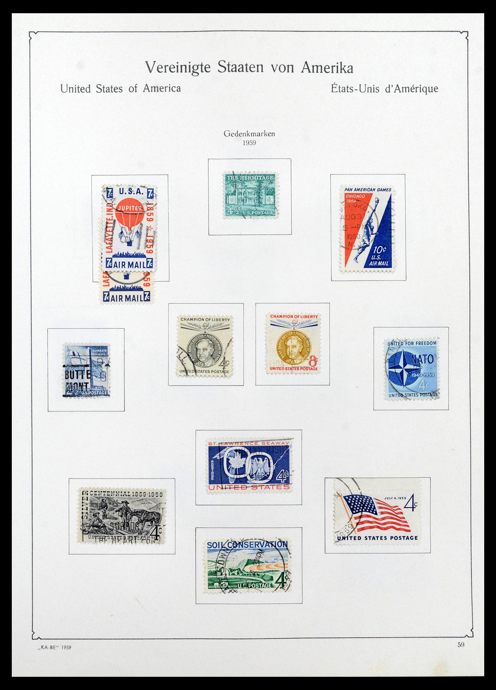 39444 0069 - Postzegelverzameling 39444 USA 1861-2008.