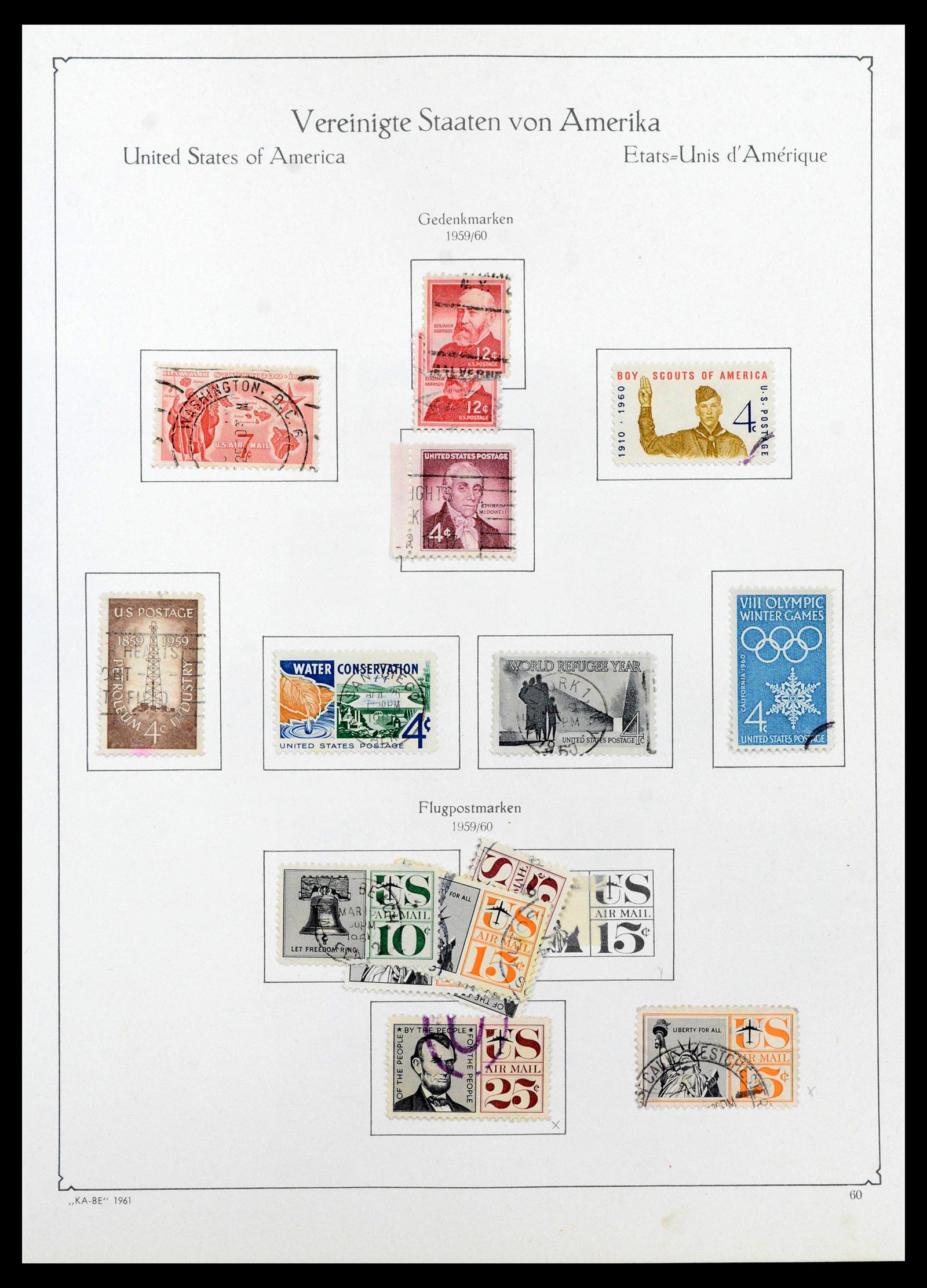 39444 0070 - Postzegelverzameling 39444 USA 1861-2008.