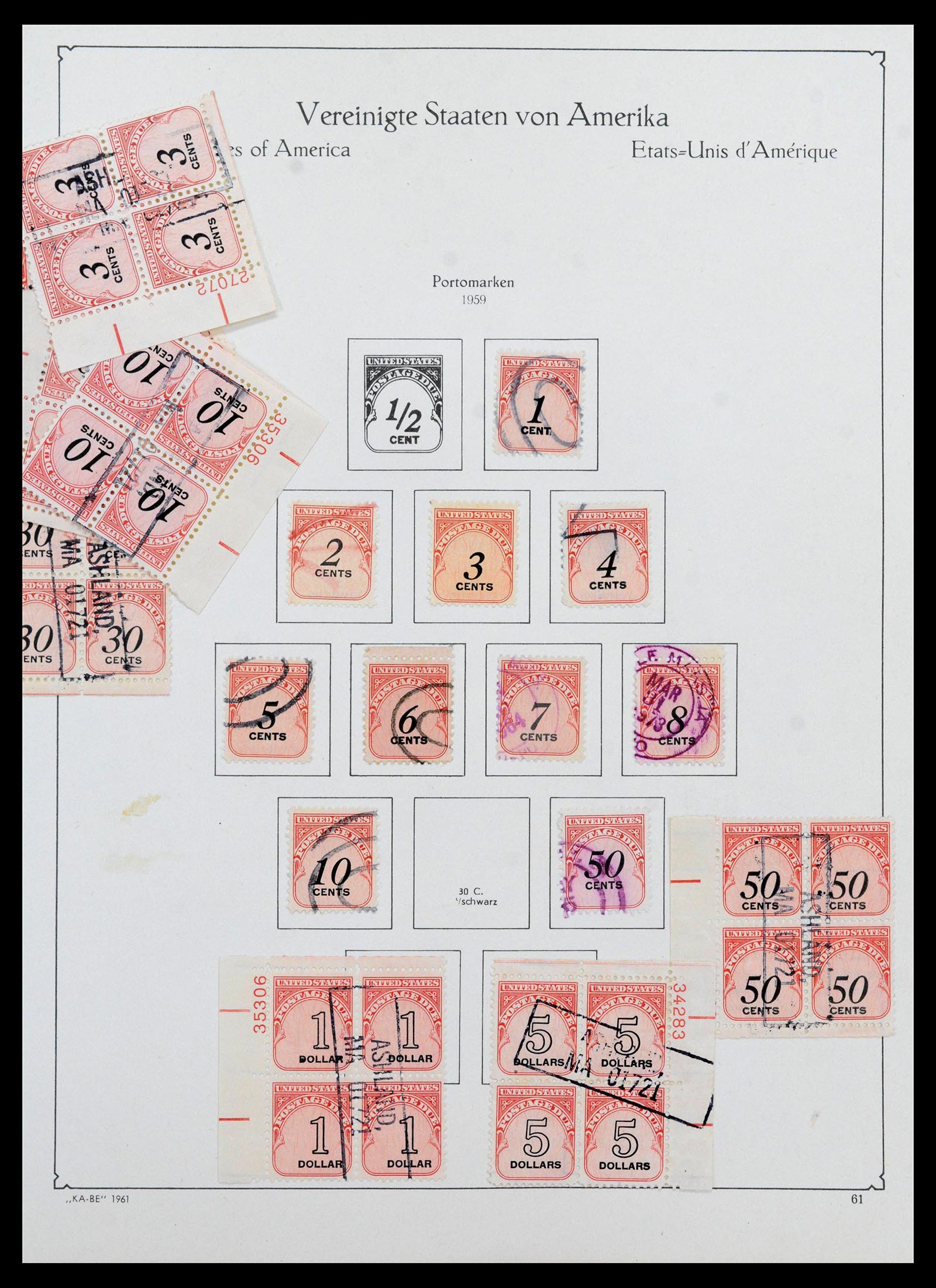 39444 0071 - Postzegelverzameling 39444 USA 1861-2008.