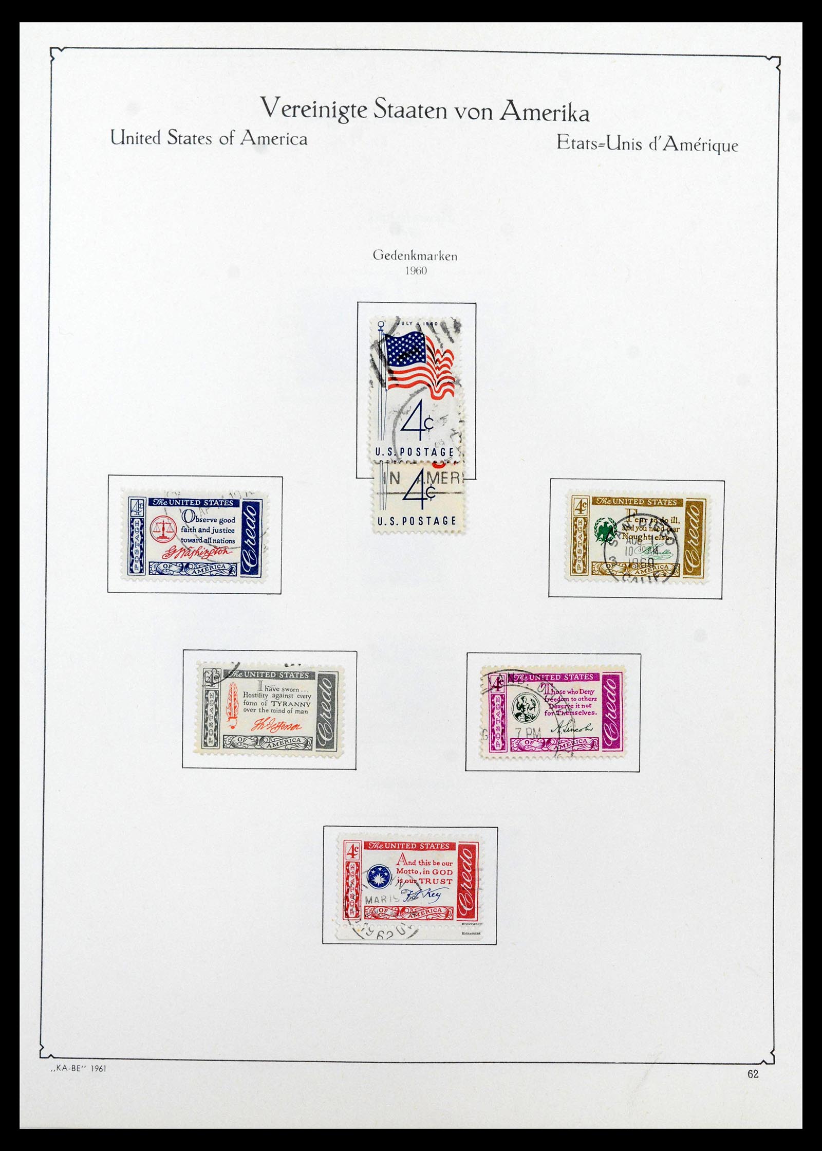 39444 0072 - Postzegelverzameling 39444 USA 1861-2008.