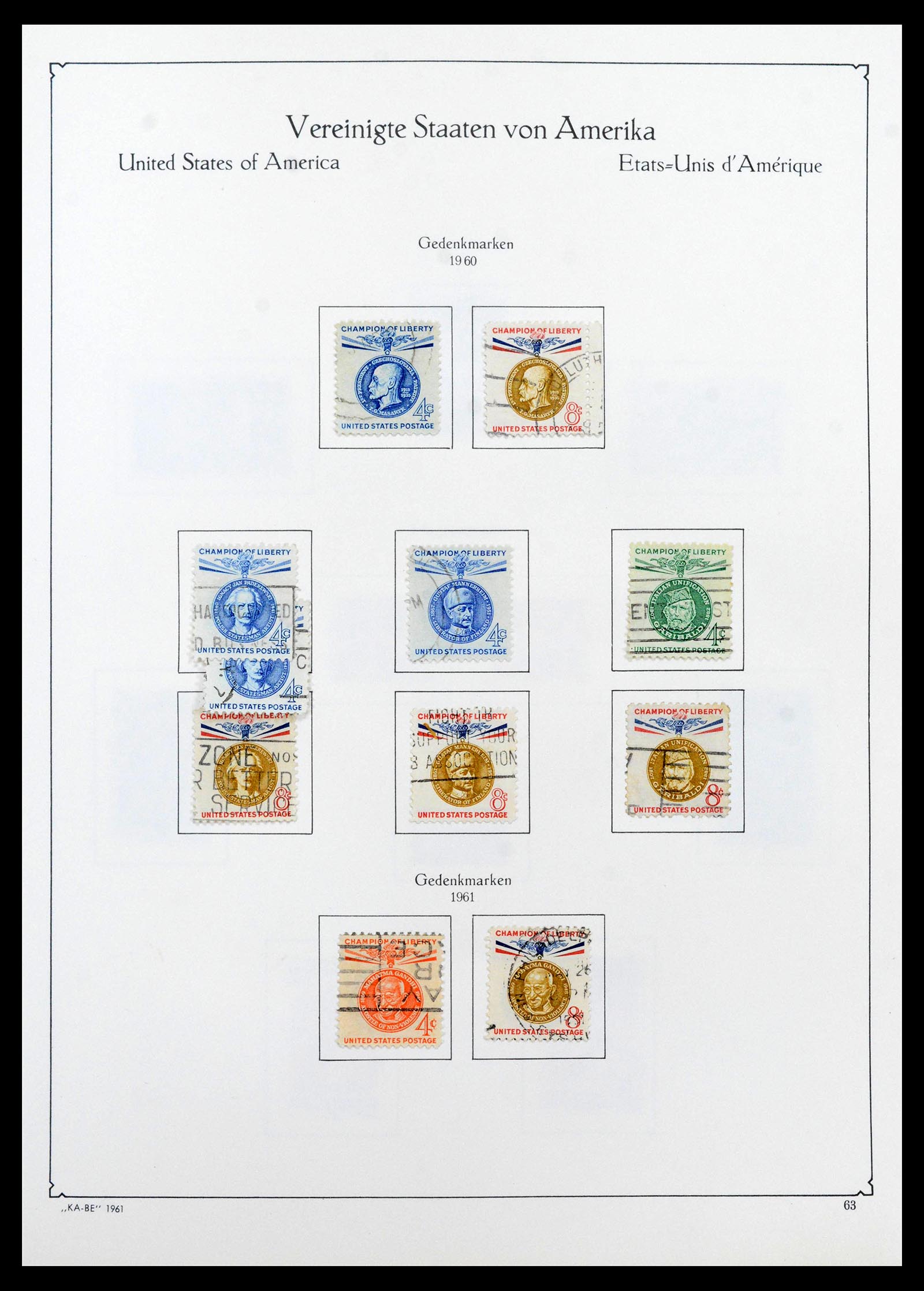 39444 0073 - Postzegelverzameling 39444 USA 1861-2008.