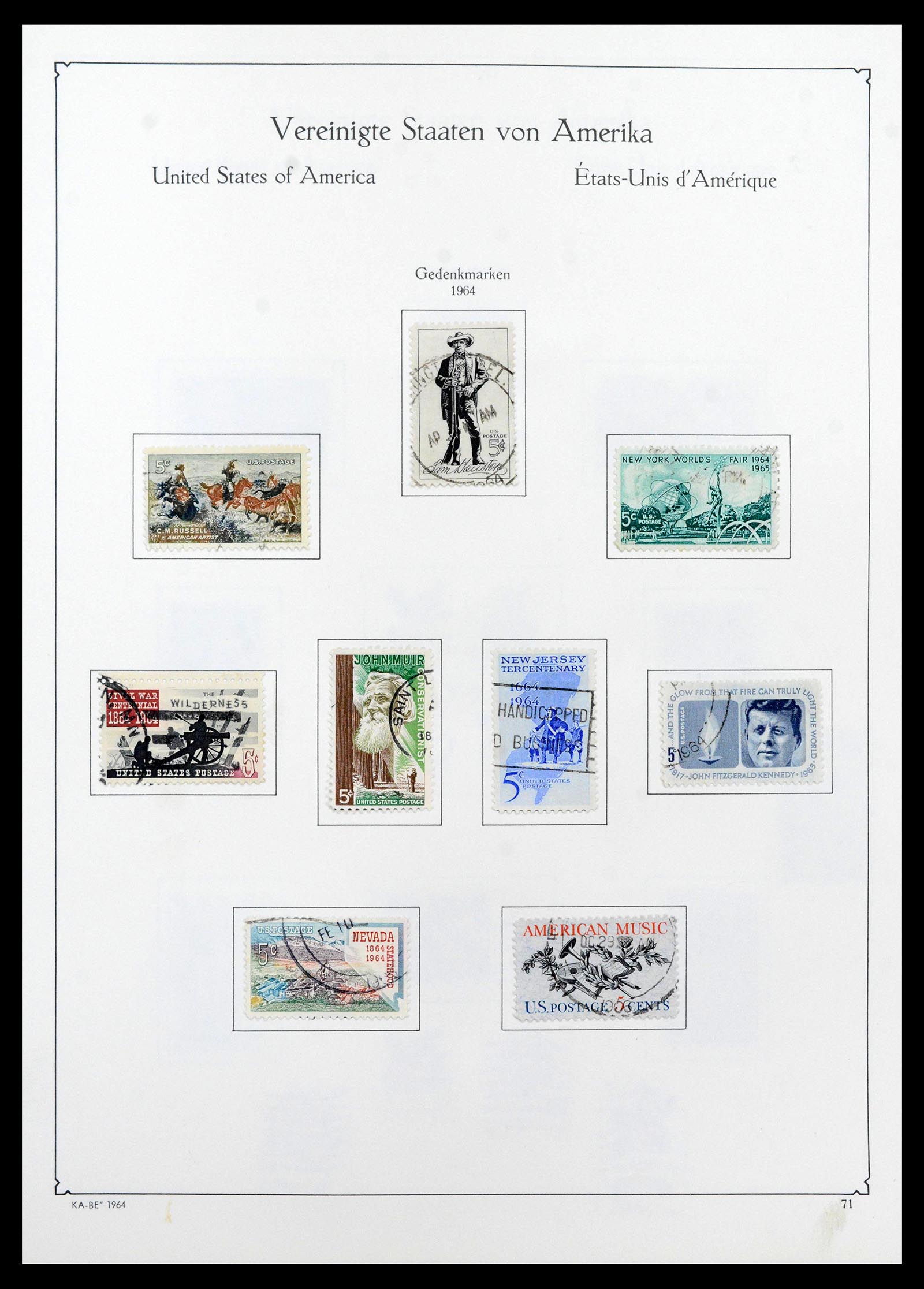 39444 0081 - Postzegelverzameling 39444 USA 1861-2008.
