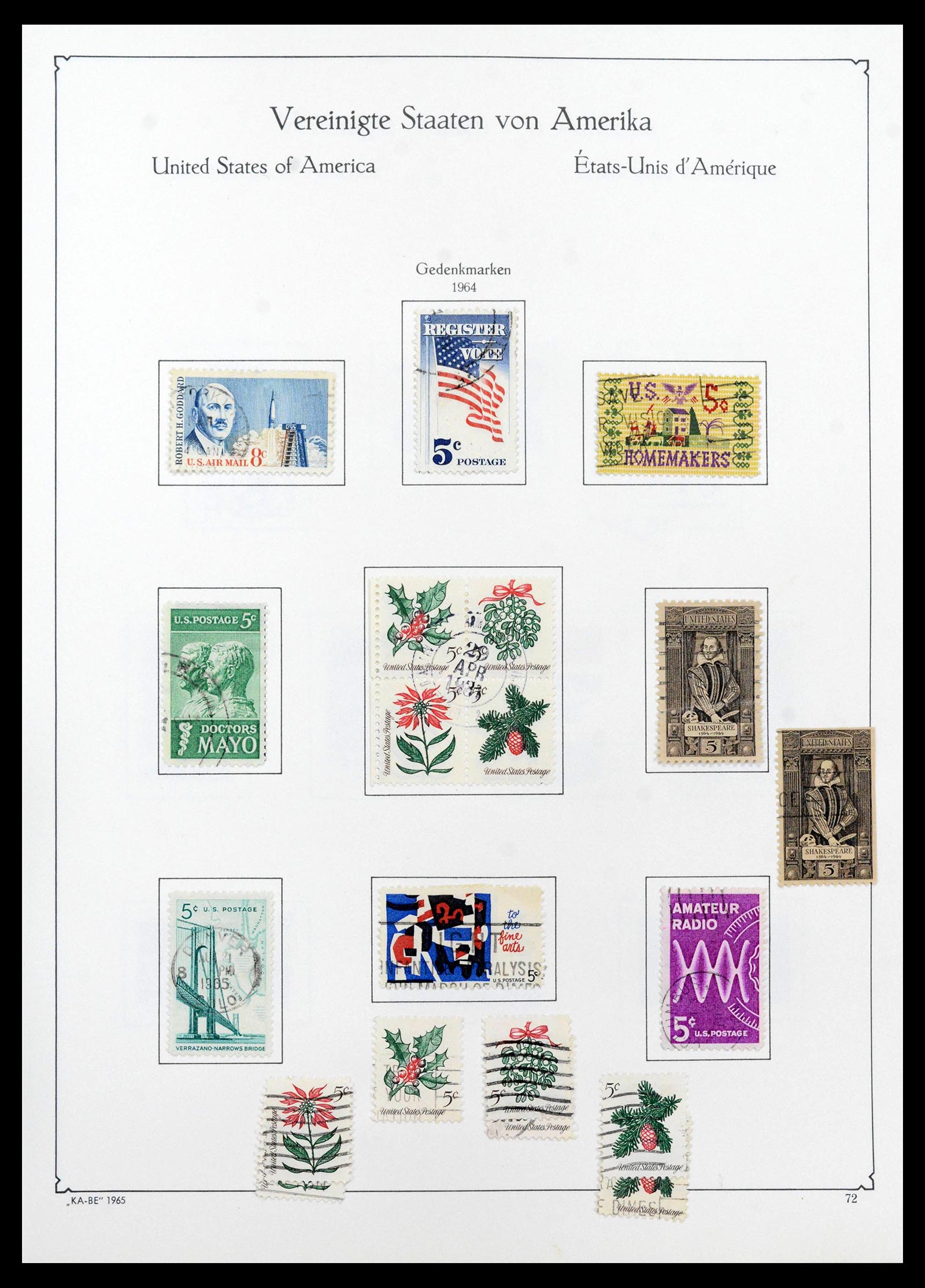 39444 0082 - Postzegelverzameling 39444 USA 1861-2008.