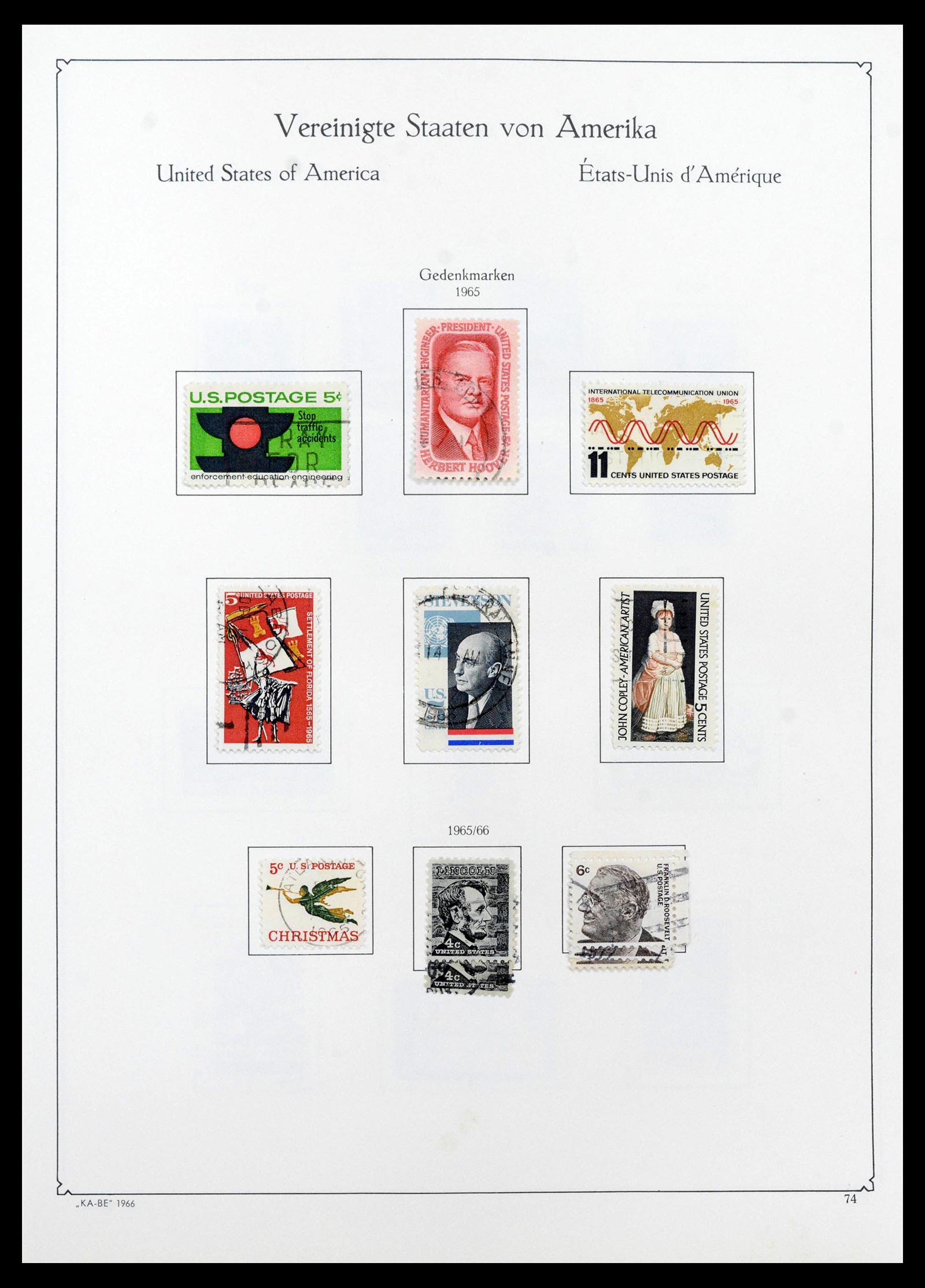 39444 0084 - Postzegelverzameling 39444 USA 1861-2008.