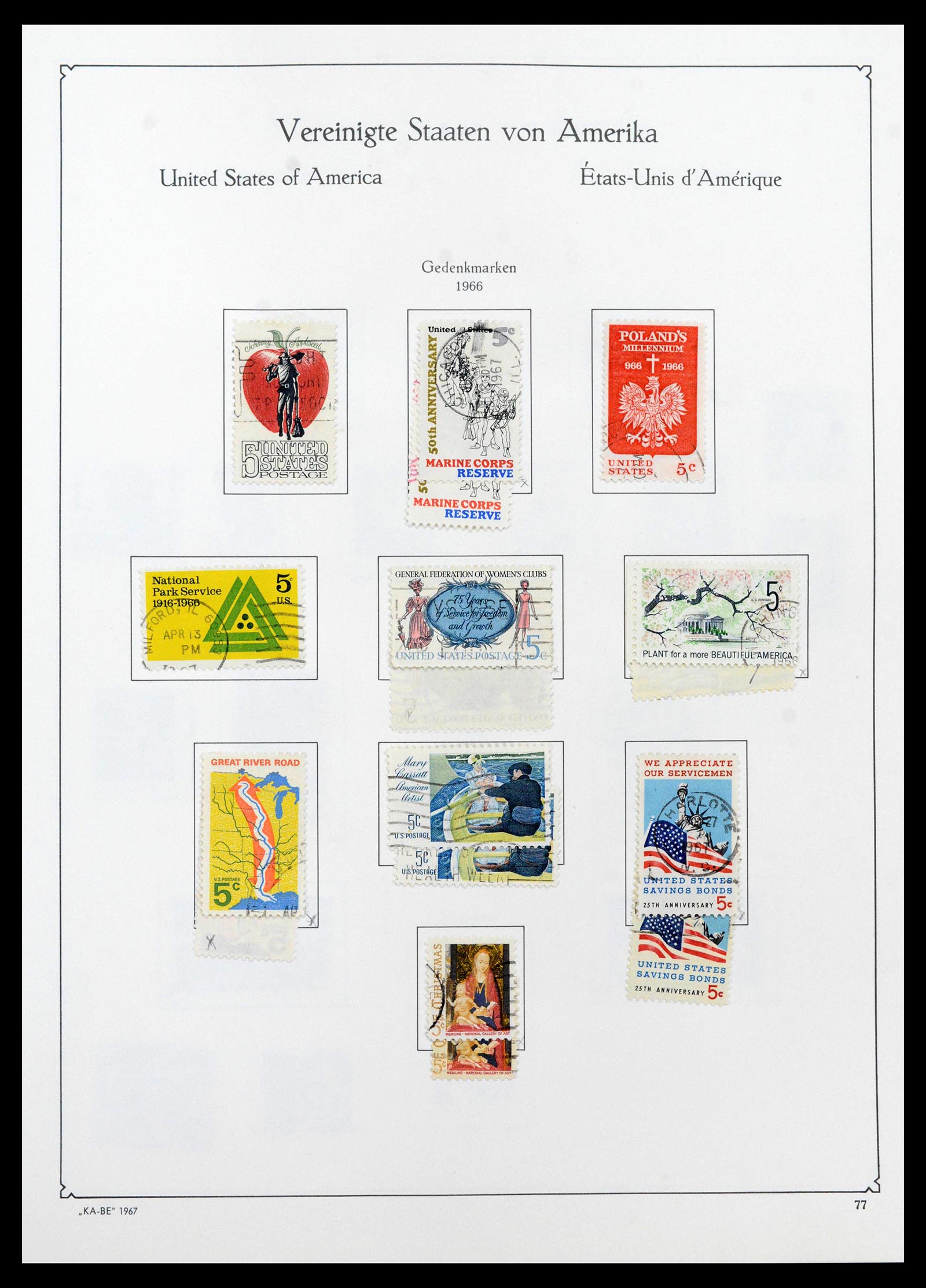 39444 0087 - Postzegelverzameling 39444 USA 1861-2008.