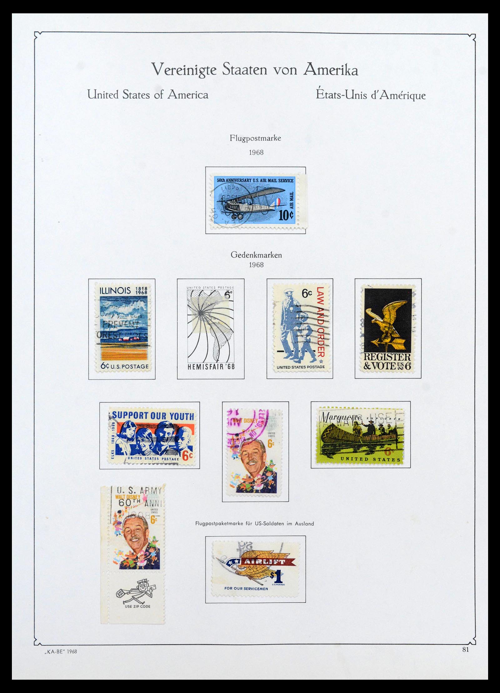 39444 0091 - Postzegelverzameling 39444 USA 1861-2008.