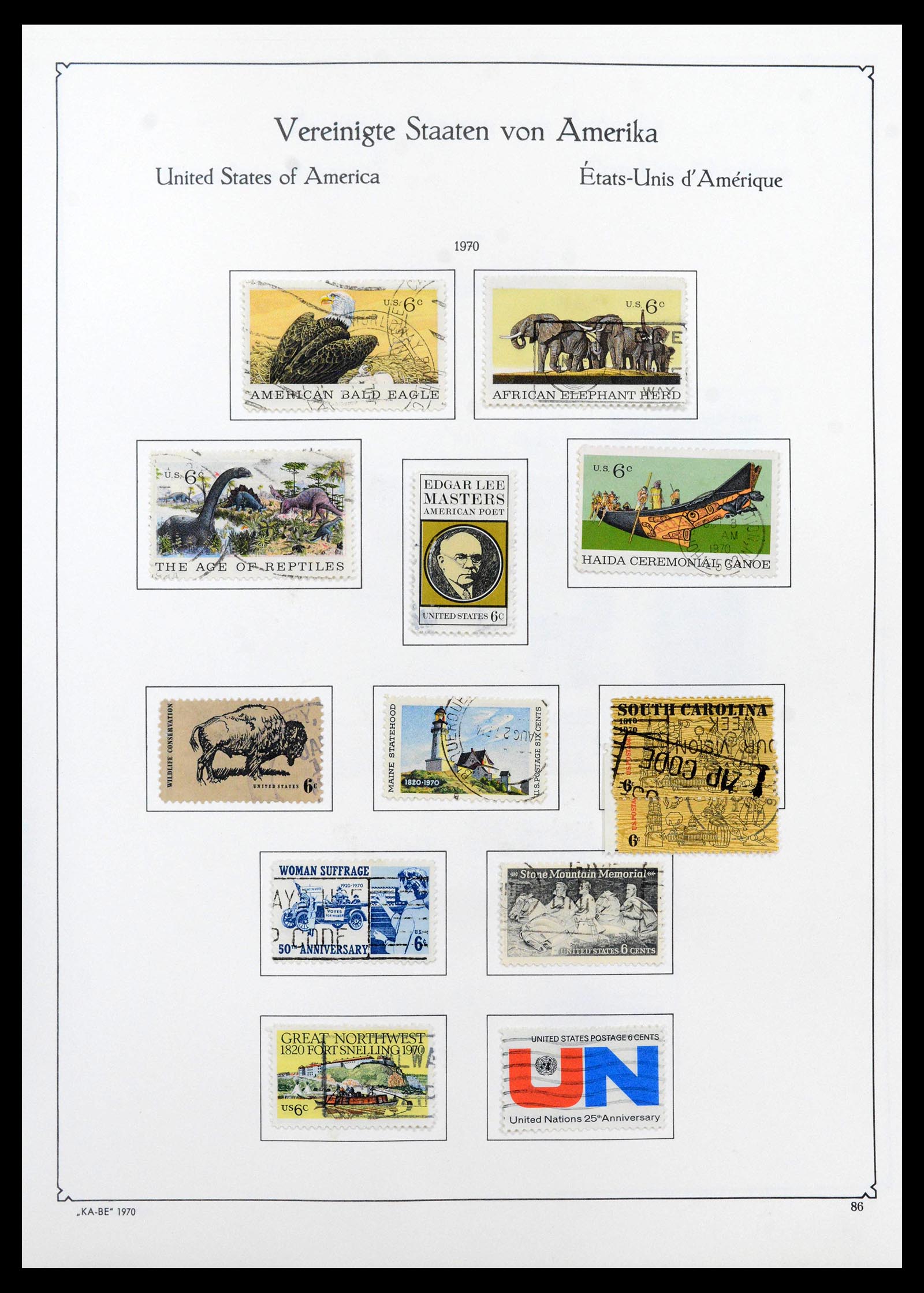 39444 0100 - Postzegelverzameling 39444 USA 1861-2008.