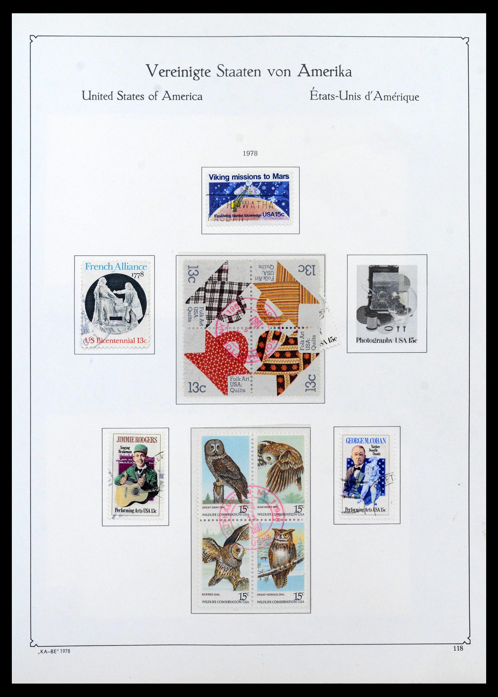 39444 0145 - Postzegelverzameling 39444 USA 1861-2008.
