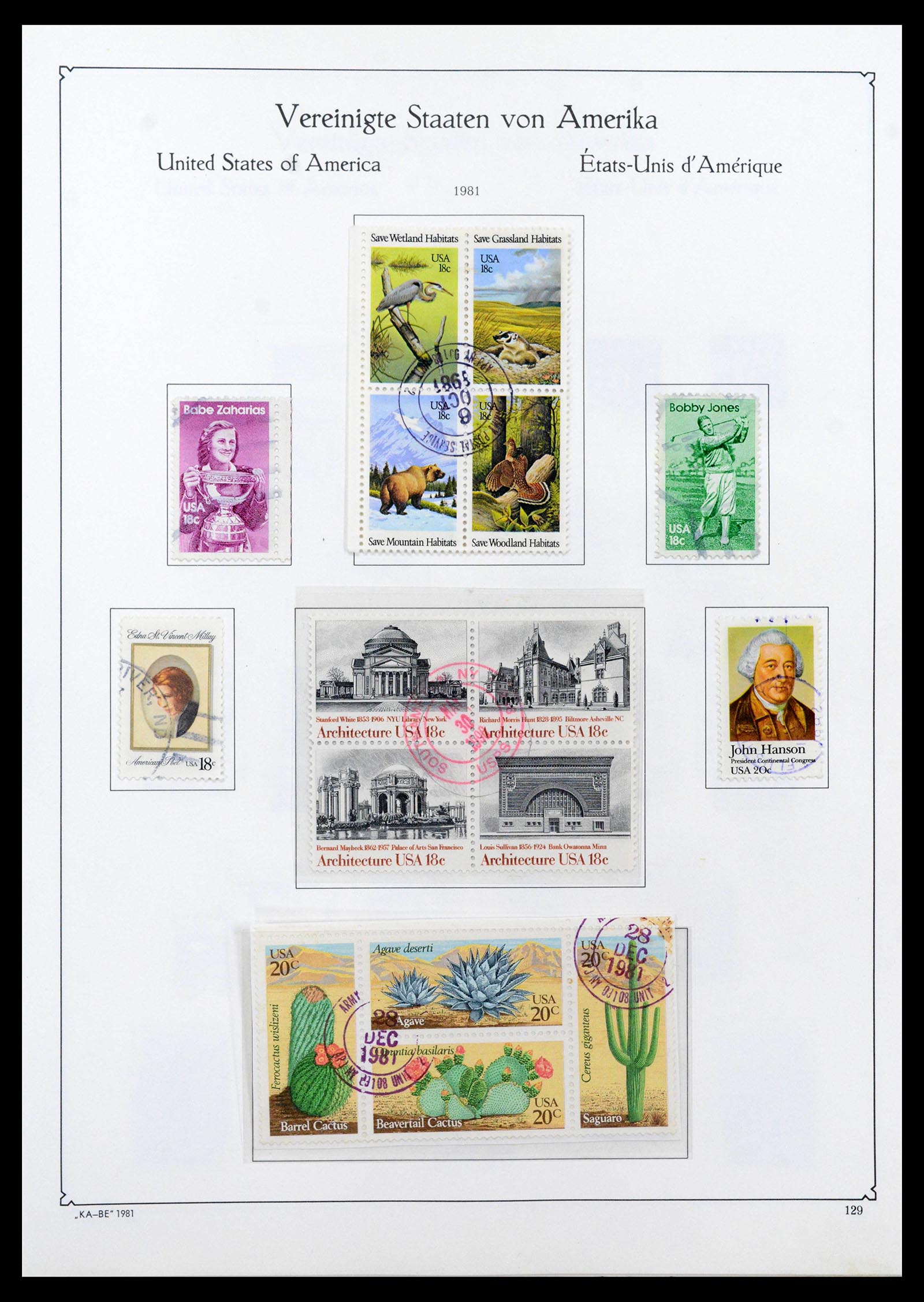 39444 0158 - Postzegelverzameling 39444 USA 1861-2008.