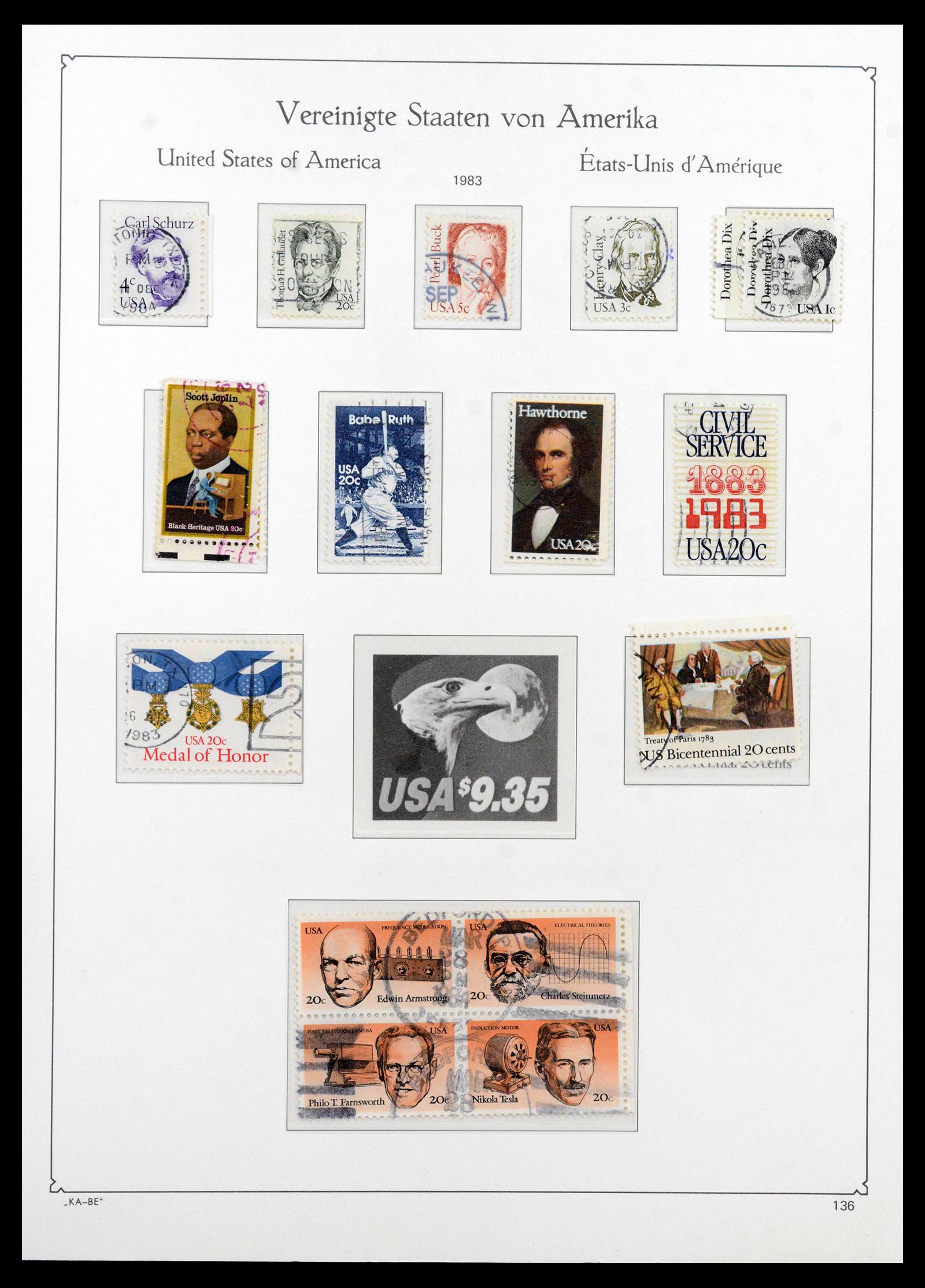 39444 0166 - Postzegelverzameling 39444 USA 1861-2008.