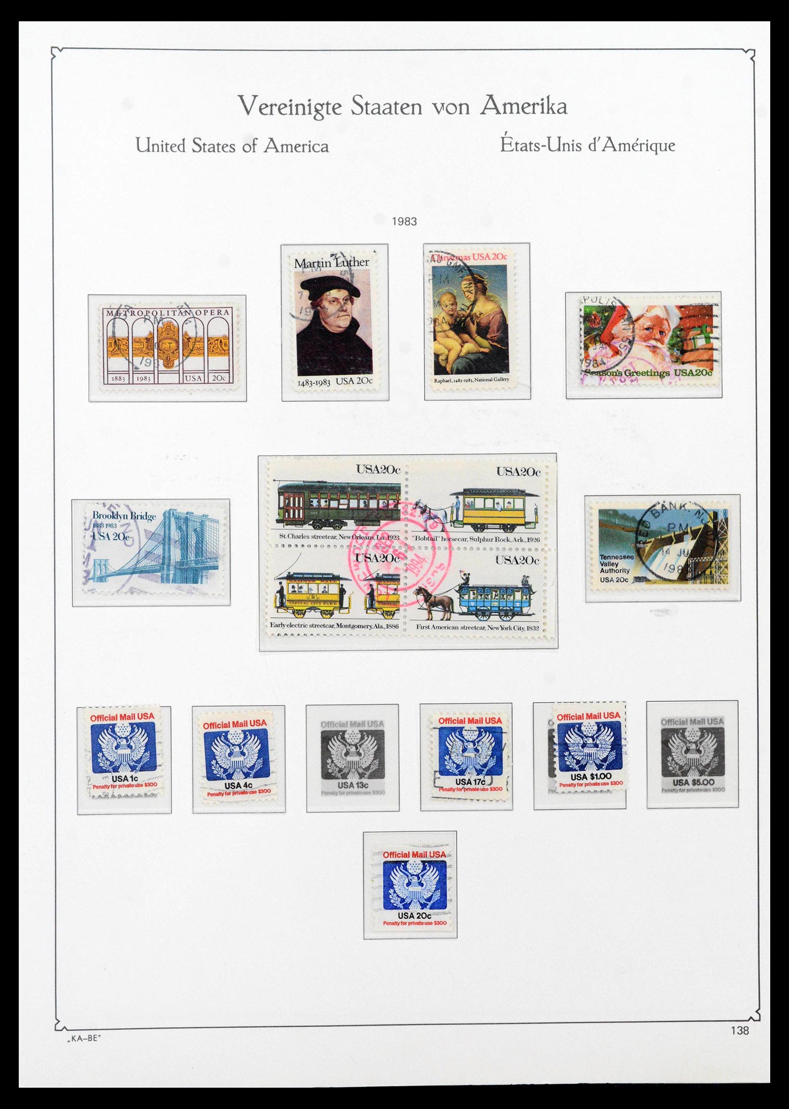 39444 0169 - Postzegelverzameling 39444 USA 1861-2008.