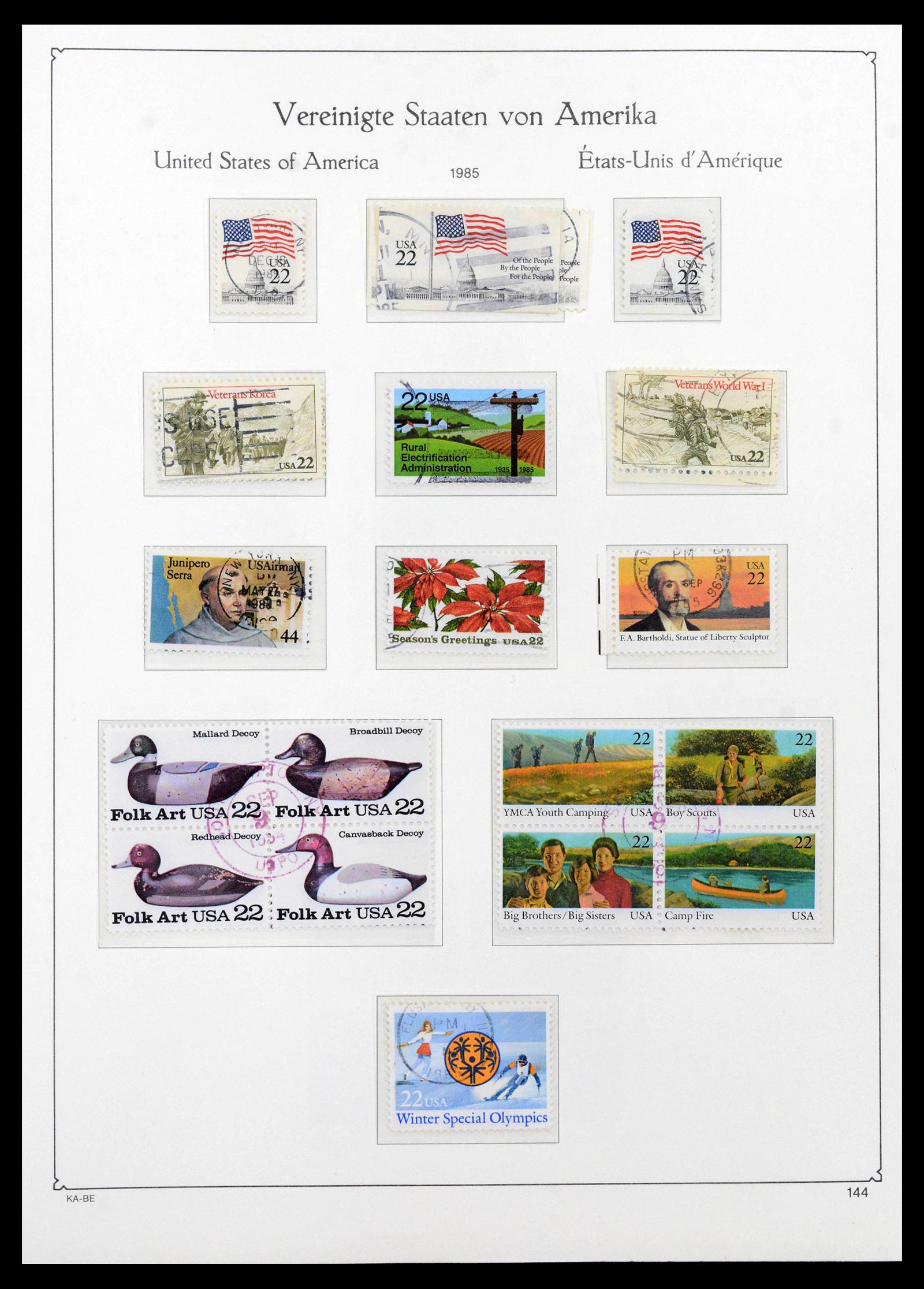 39444 0175 - Postzegelverzameling 39444 USA 1861-2008.
