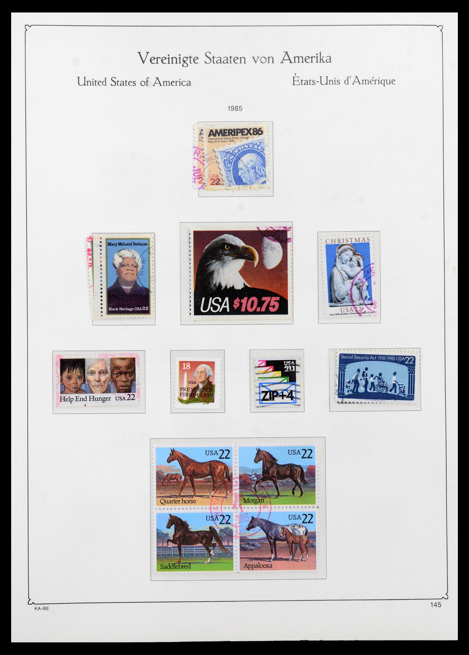 39444 0176 - Postzegelverzameling 39444 USA 1861-2008.