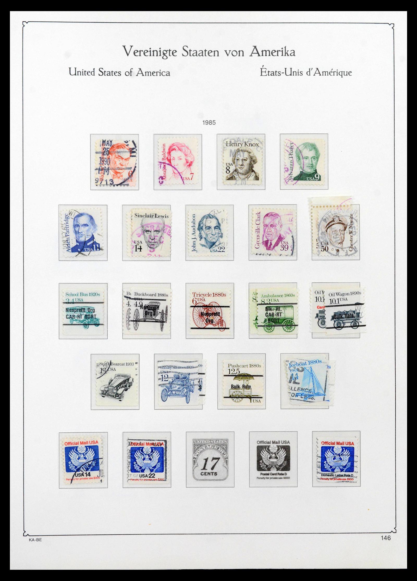 39444 0177 - Postzegelverzameling 39444 USA 1861-2008.