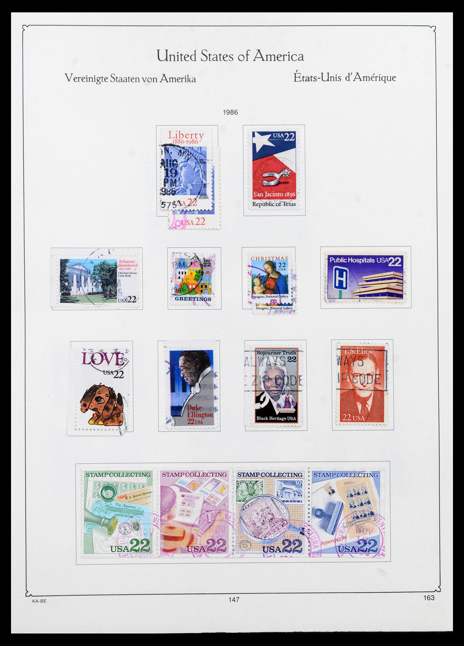 39444 0178 - Postzegelverzameling 39444 USA 1861-2008.