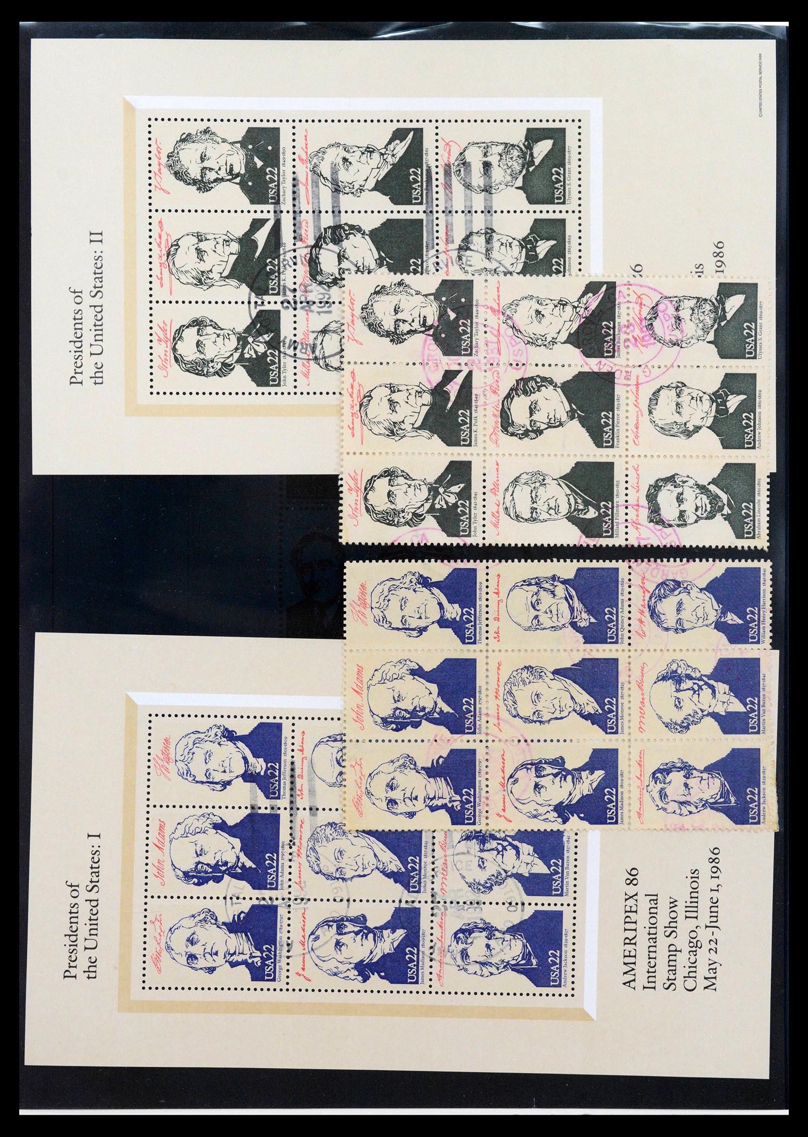 39444 0180 - Postzegelverzameling 39444 USA 1861-2008.