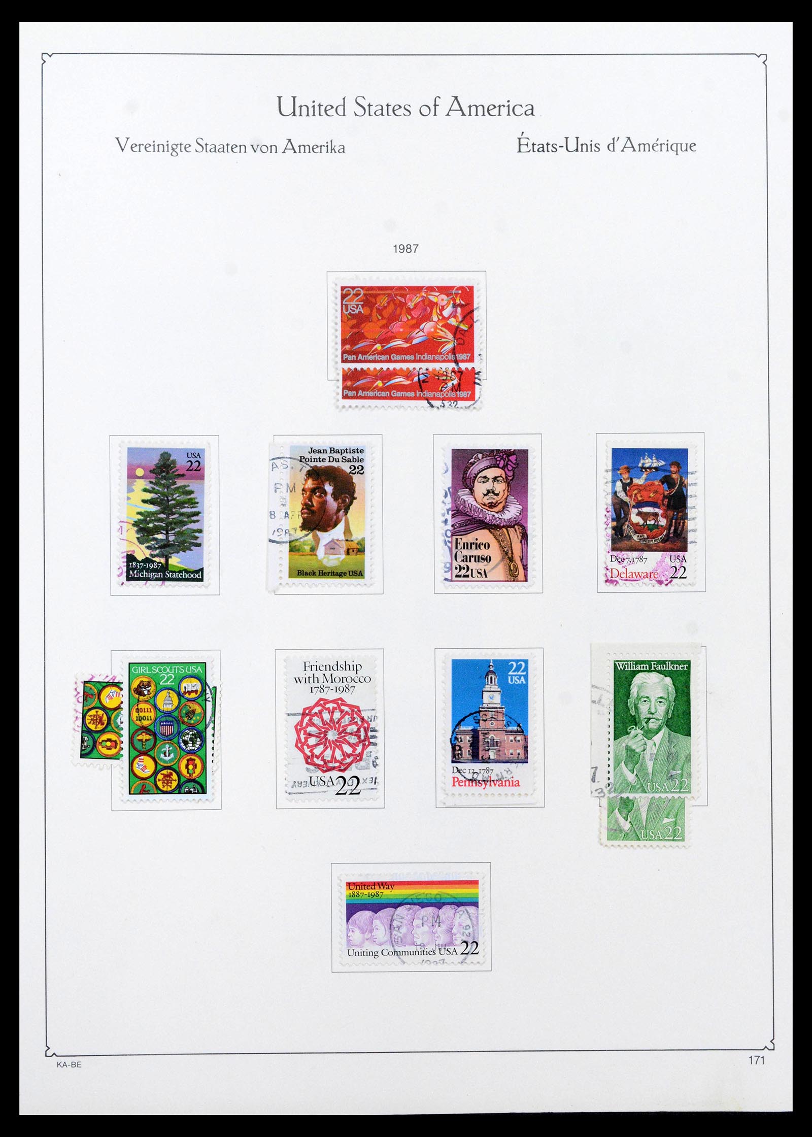 39444 0181 - Postzegelverzameling 39444 USA 1861-2008.