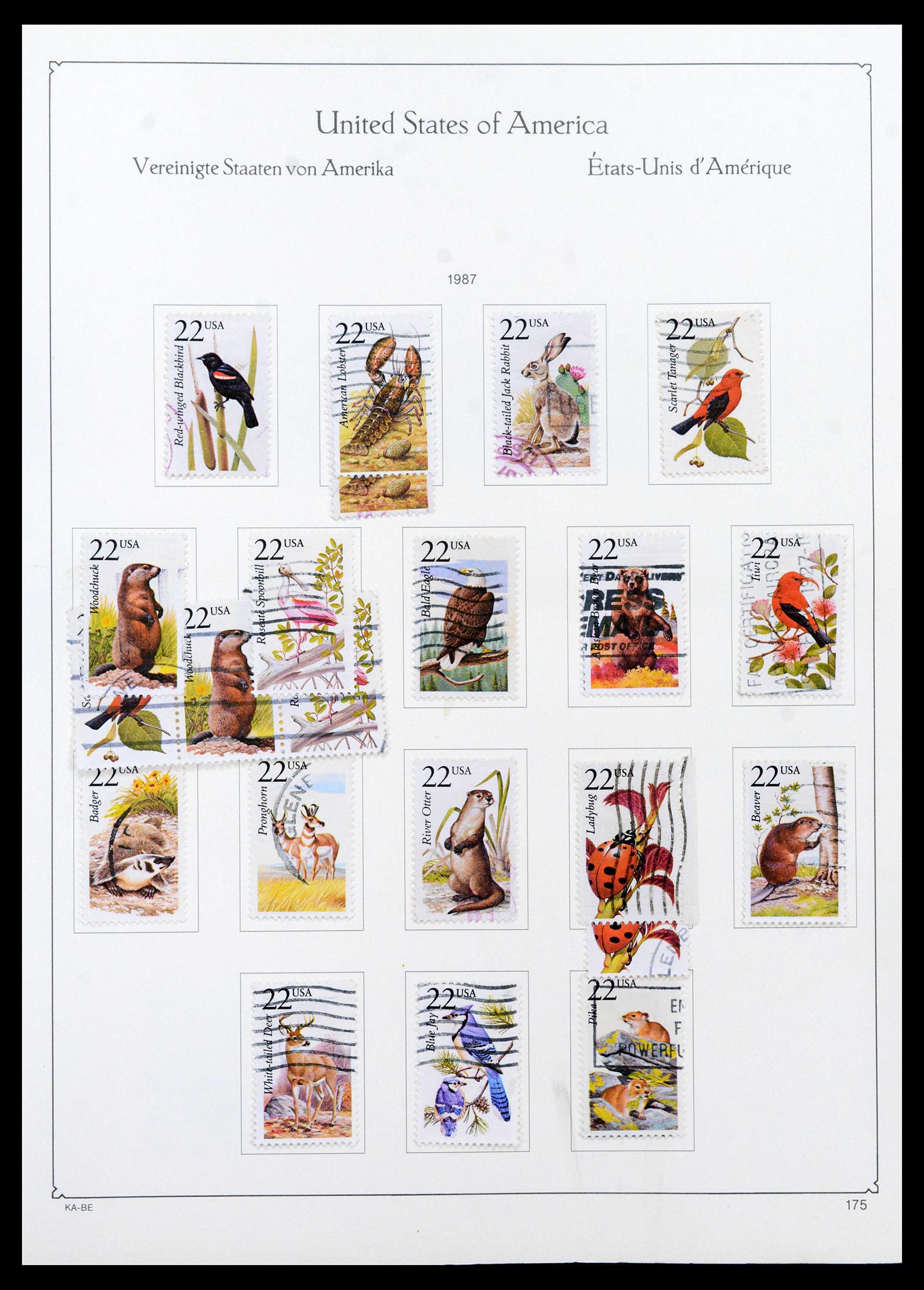 39444 0185 - Postzegelverzameling 39444 USA 1861-2008.