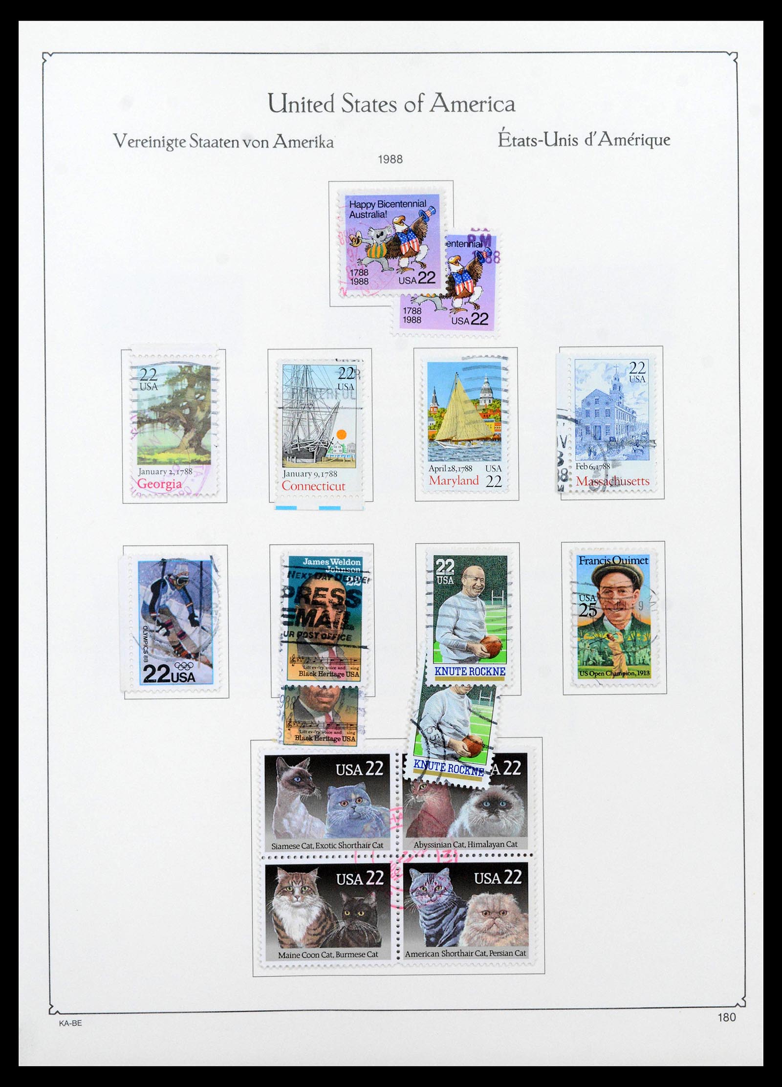 39444 0189 - Postzegelverzameling 39444 USA 1861-2008.