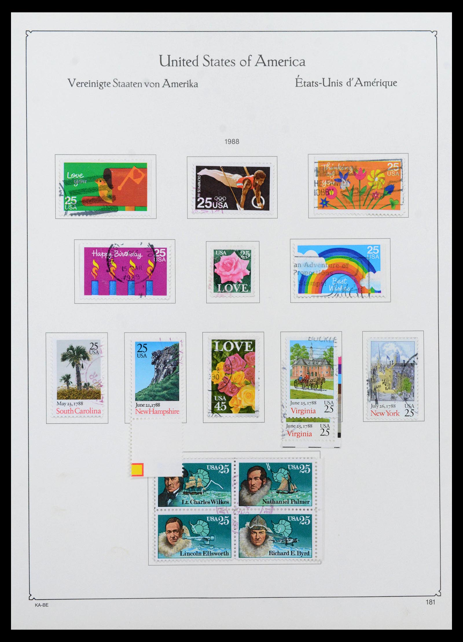 39444 0190 - Postzegelverzameling 39444 USA 1861-2008.